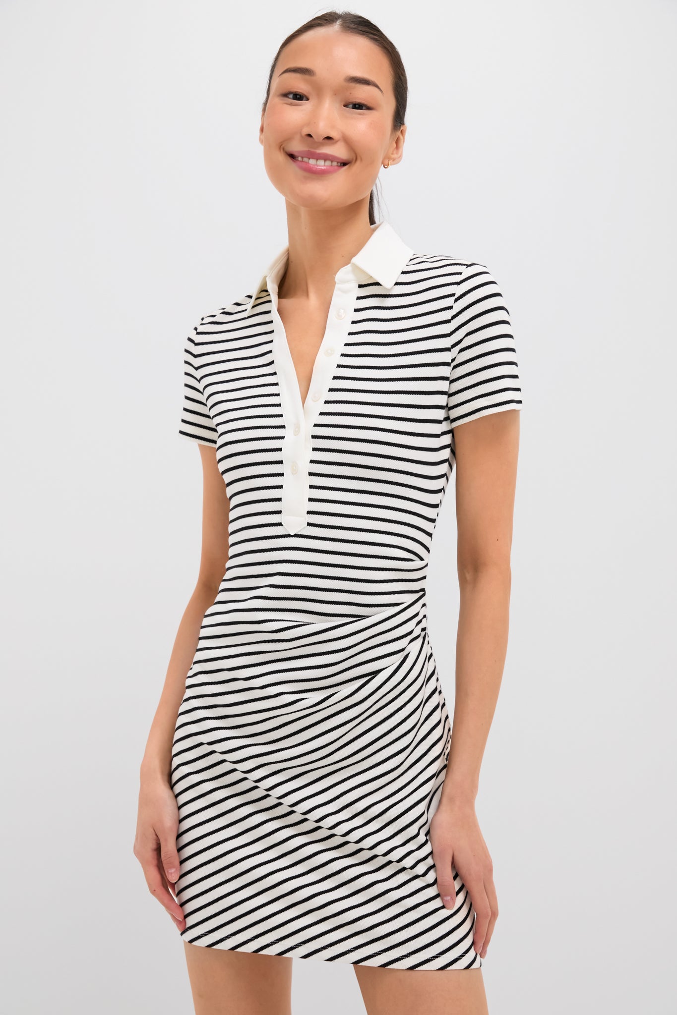 Dove and Black Lanier Dress-Charming Tale Store