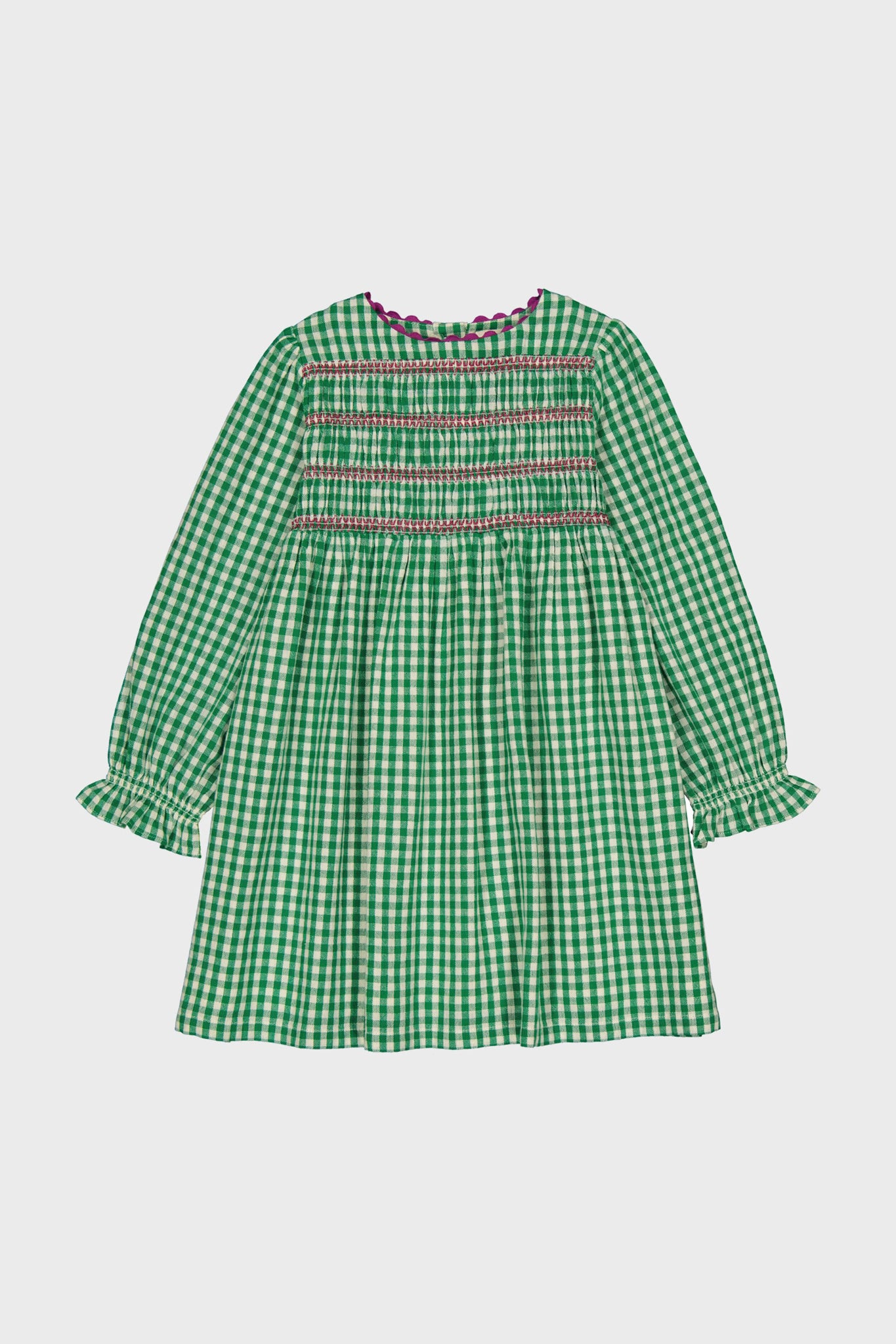Gingham Green Malice Dress-Charming Tale Store