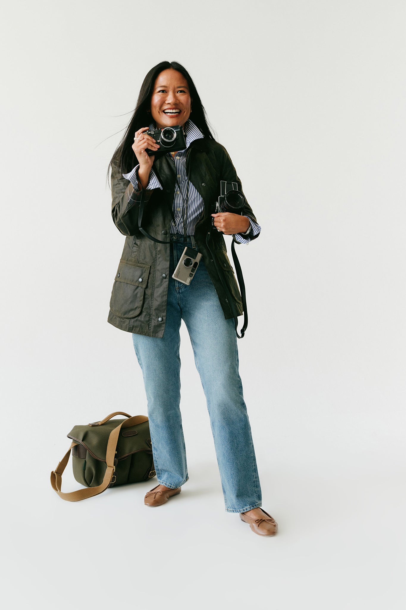 Classic Olive Beadnell Wax Jacket-Charming Tale Store