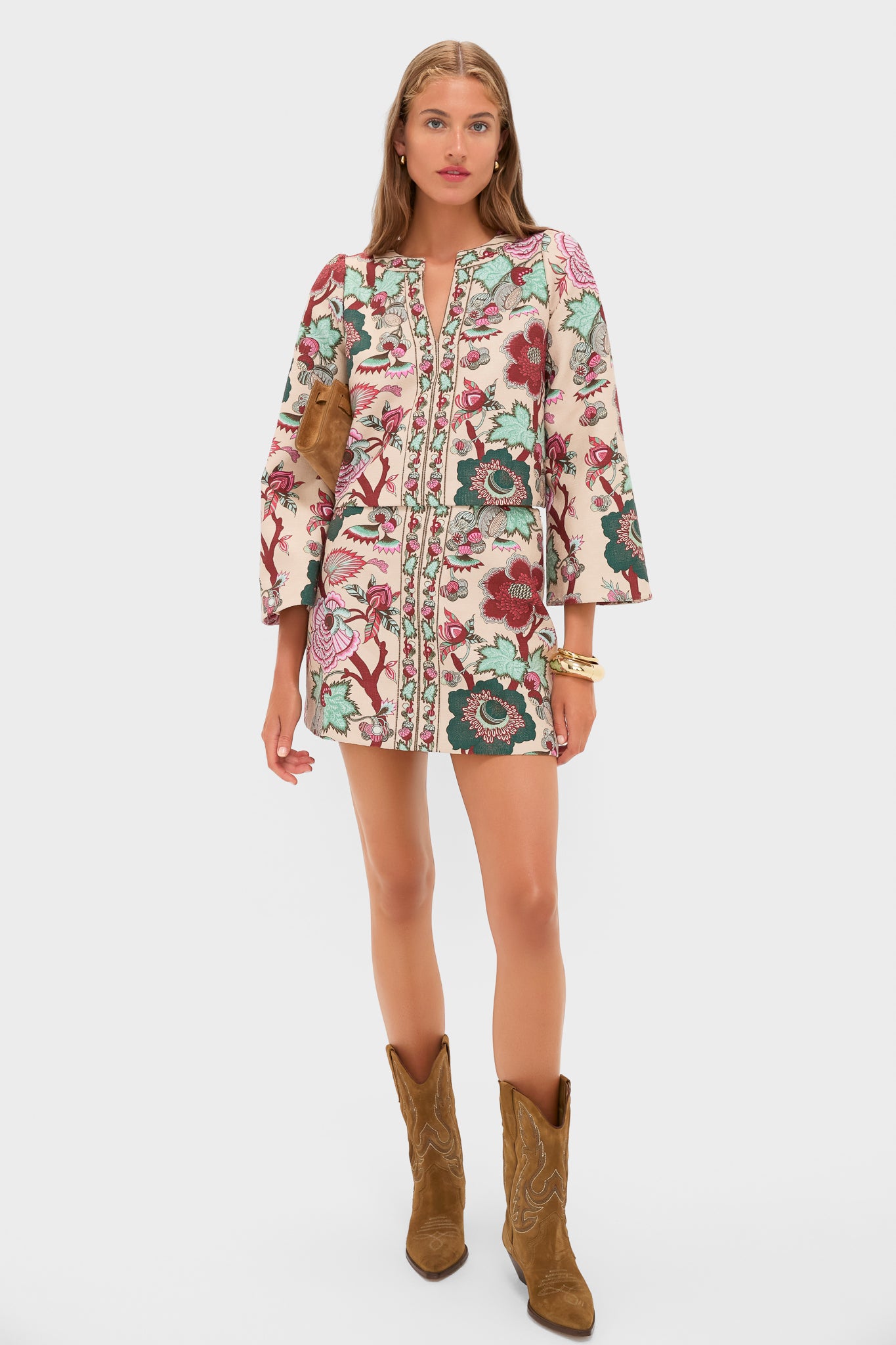 Garden Scrollwork Meg Mini Skirt-Charming Tale Store