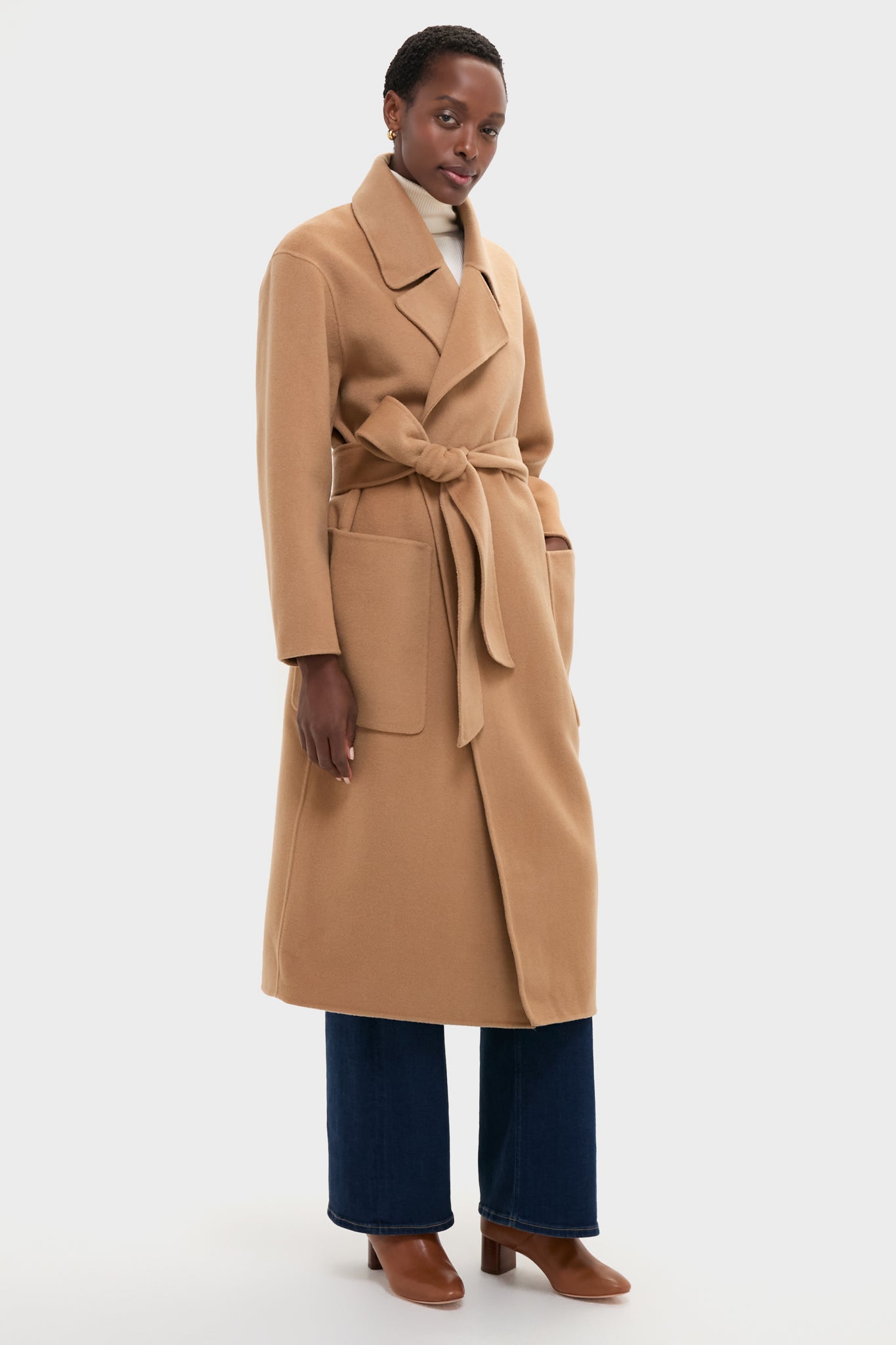 Camel Wool Trinity Coat-Charming Tale Store