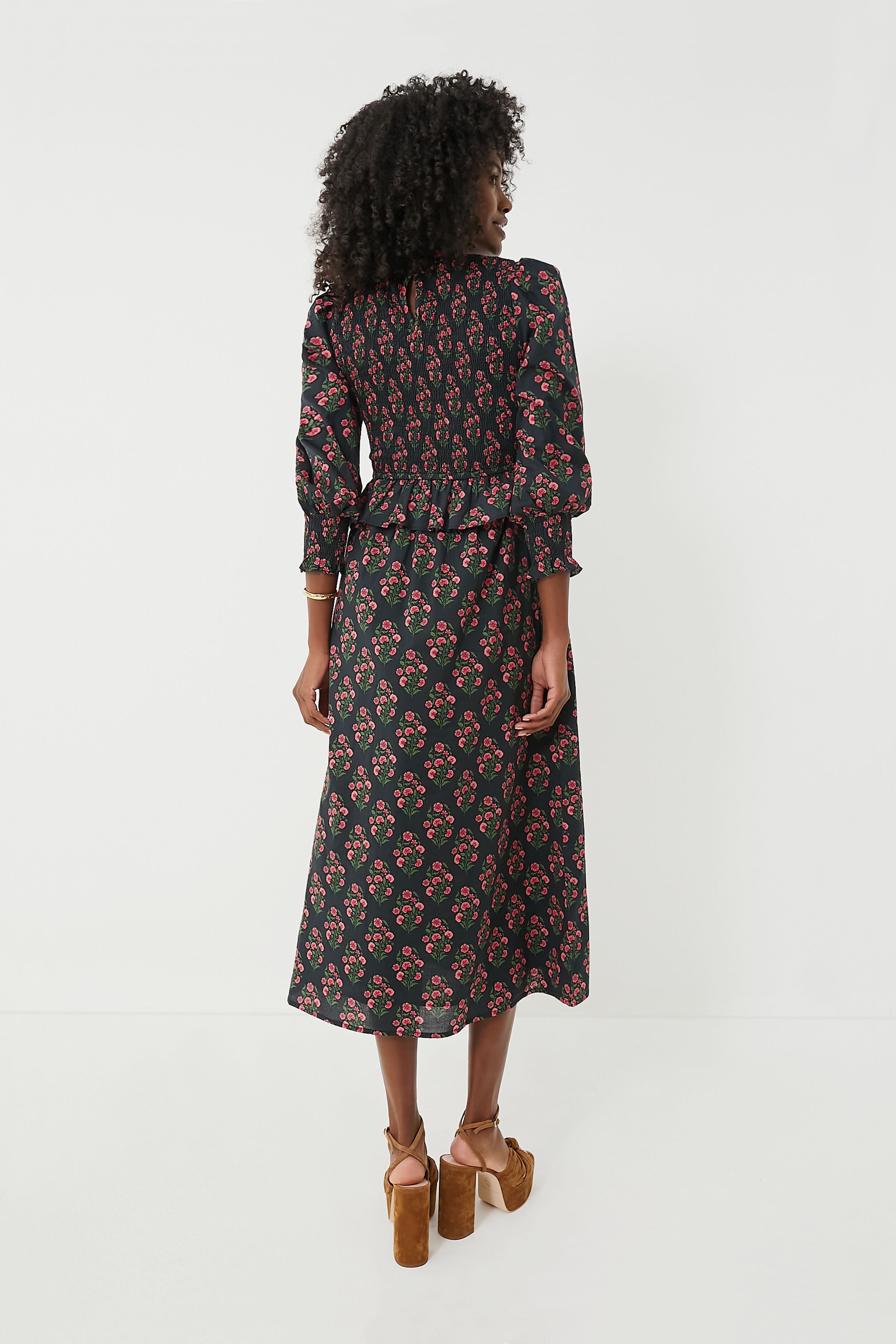 Geranium Buta Florence Dress-Charming Tale Store
