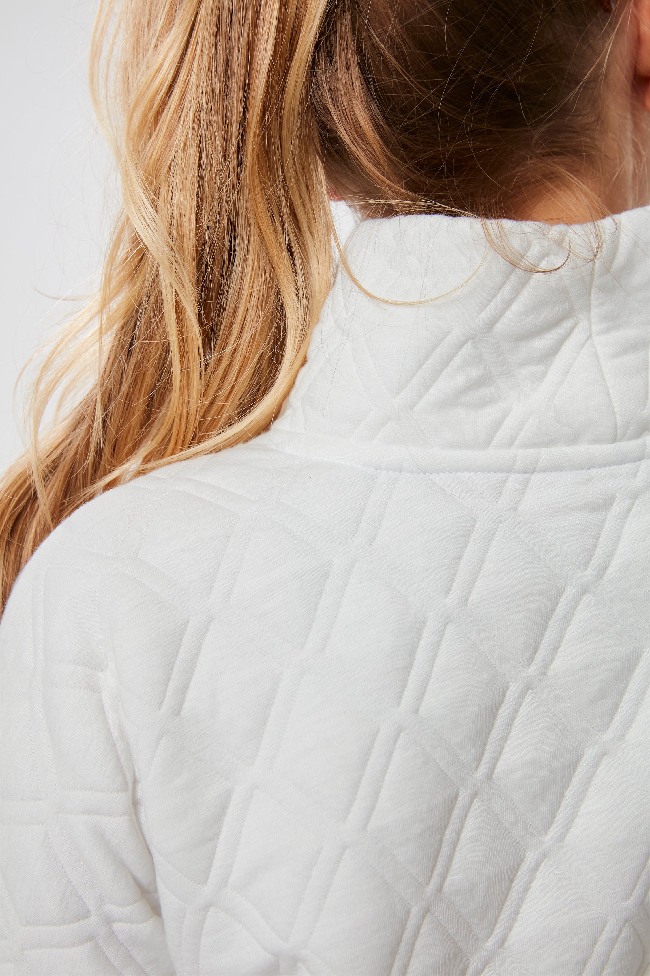 White Funnel Ally Swing Sweatshirt-Charming Tale Store