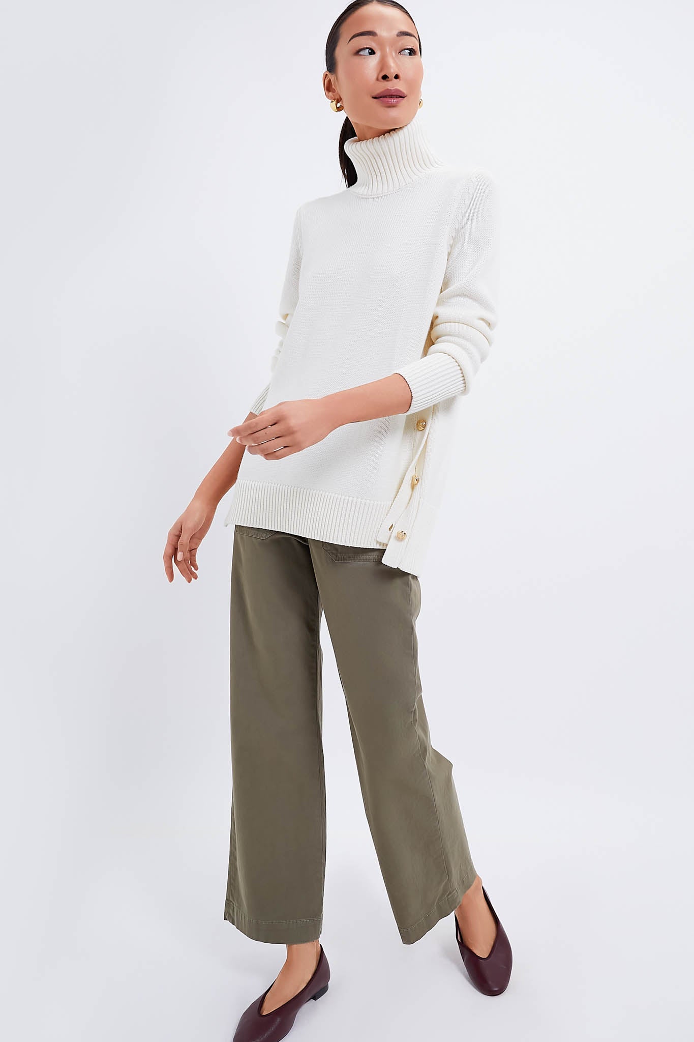 Winter White Sophia Sweater-Charming Tale Store