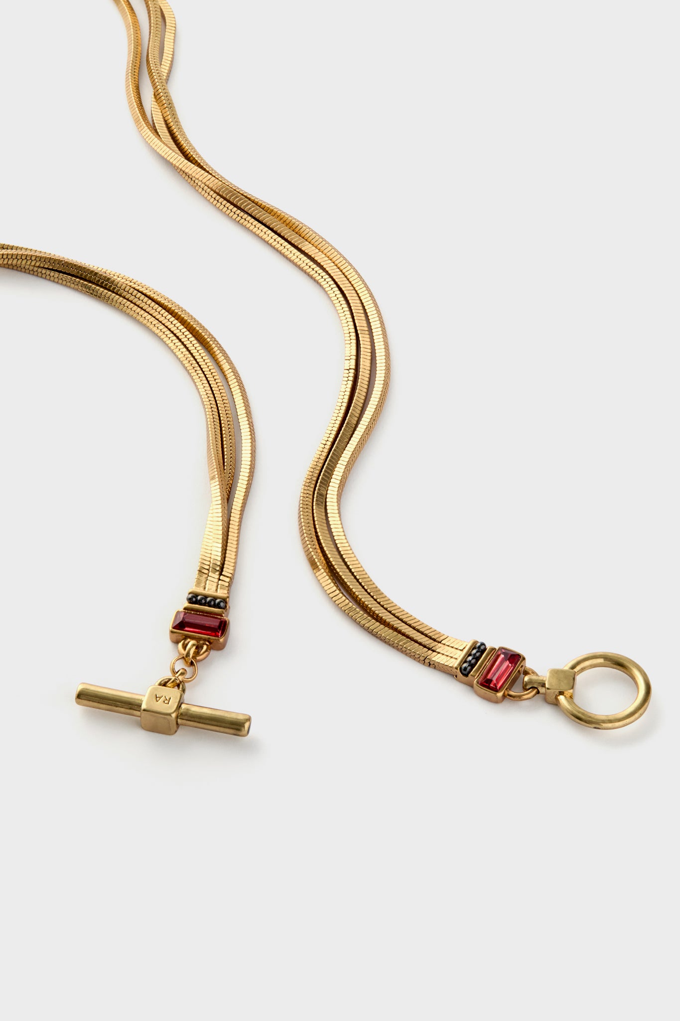 Gold Slinky Necklace-Charming Tale Store