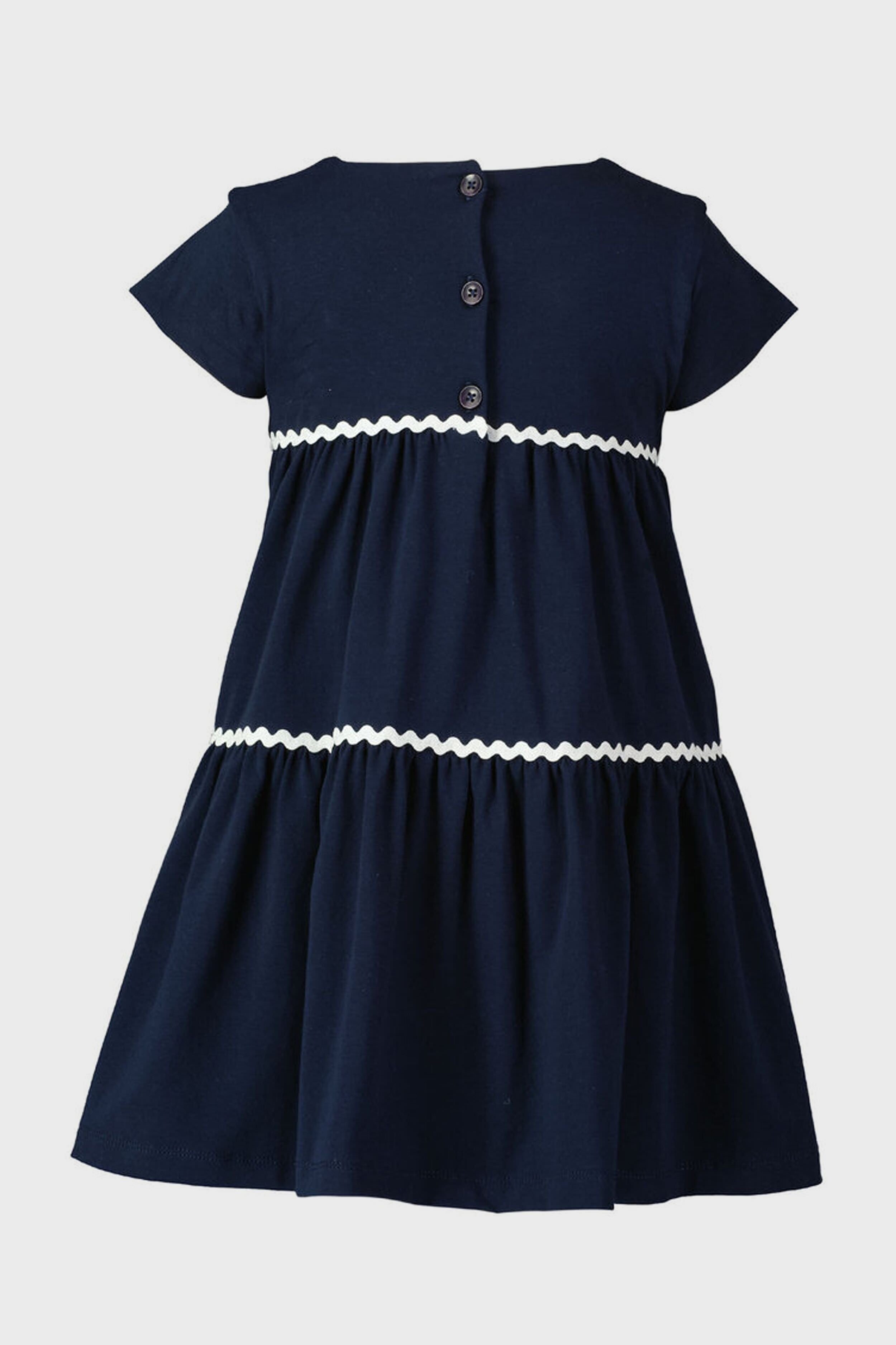 Ric Rac Tiered Jersey Dress-Charming Tale Store