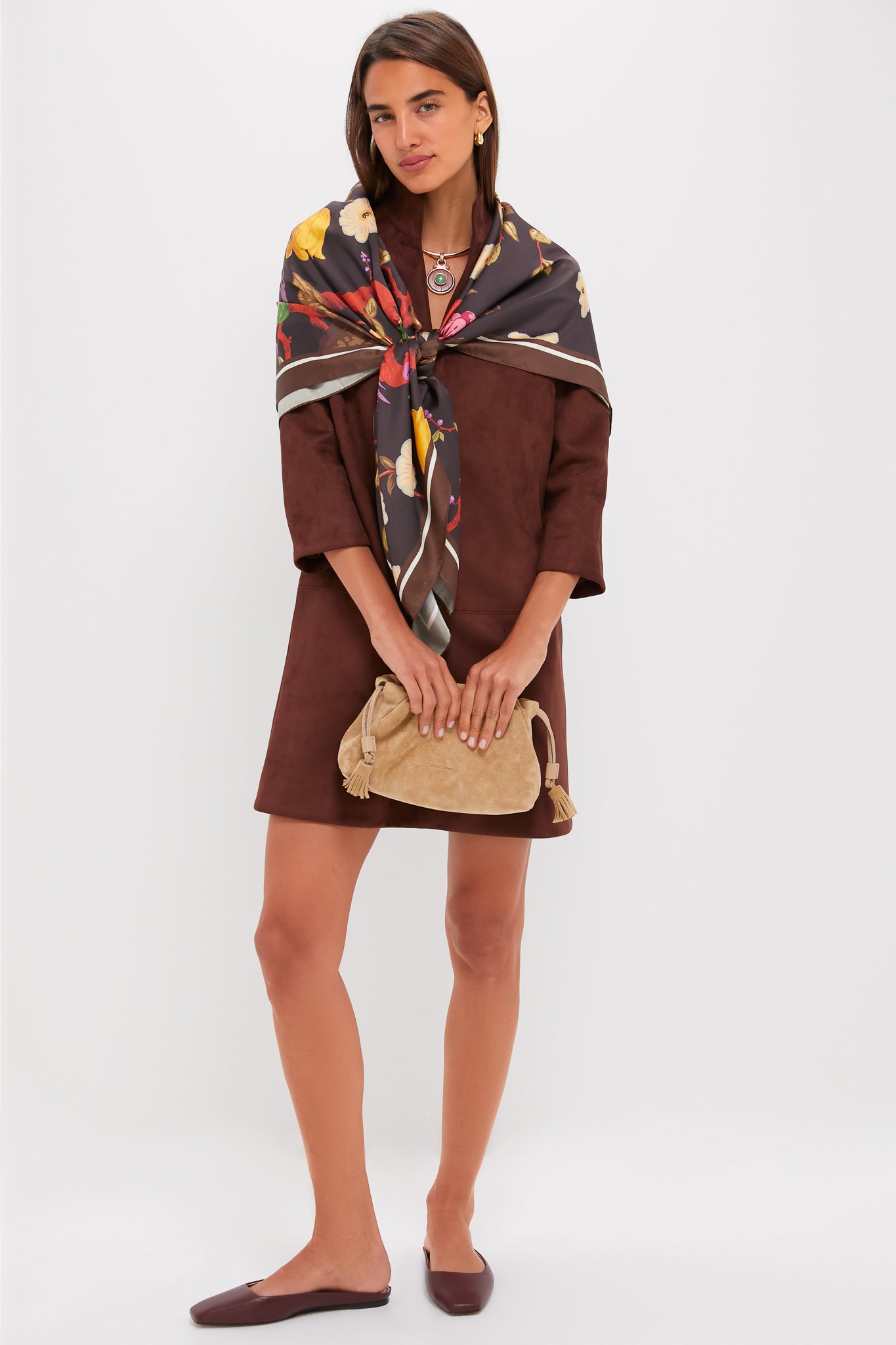 Ganache Vegan Suede Clifton Dress-Charming Tale Store