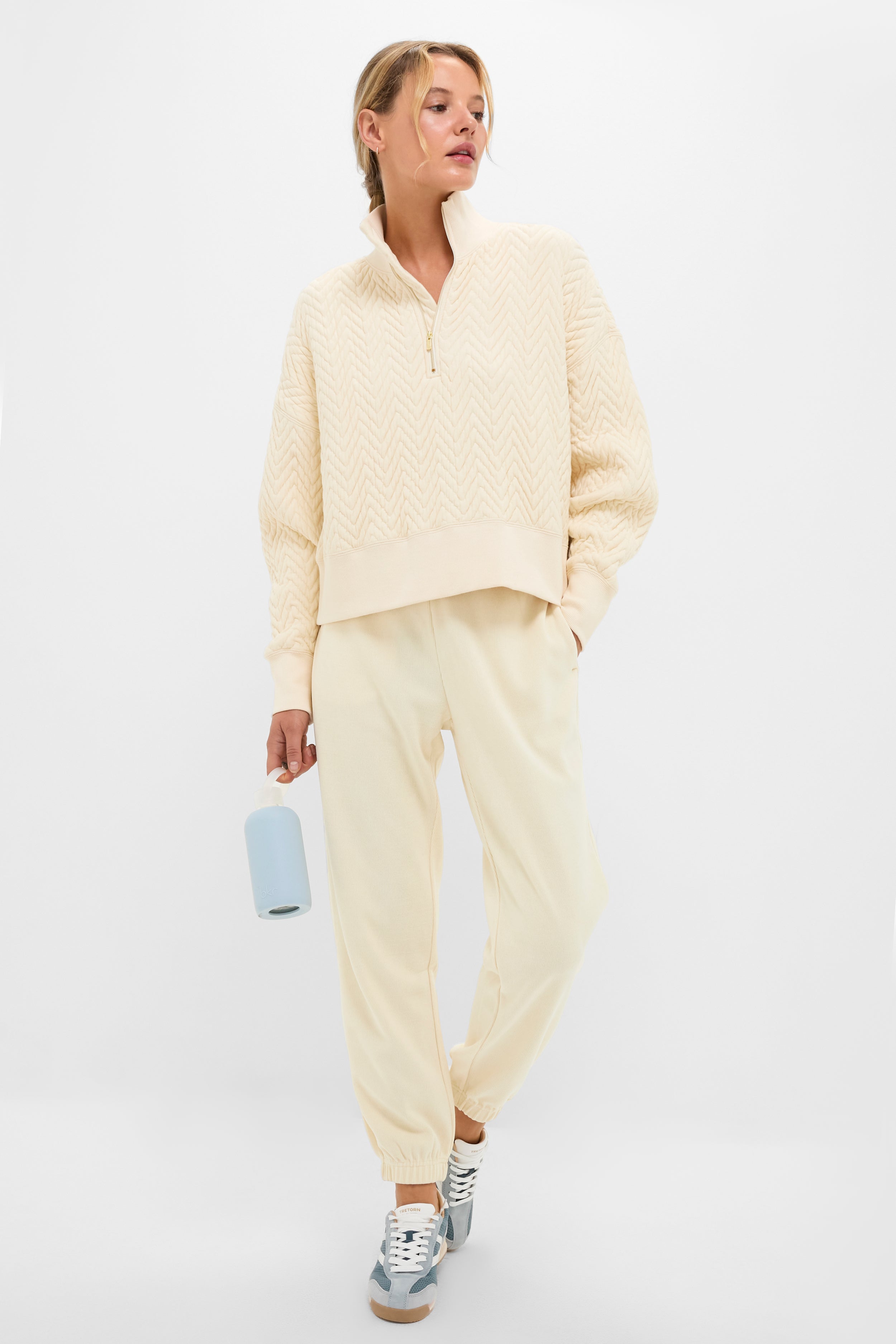 Buttercream Caleb Sweatpants-Charming Tale Store