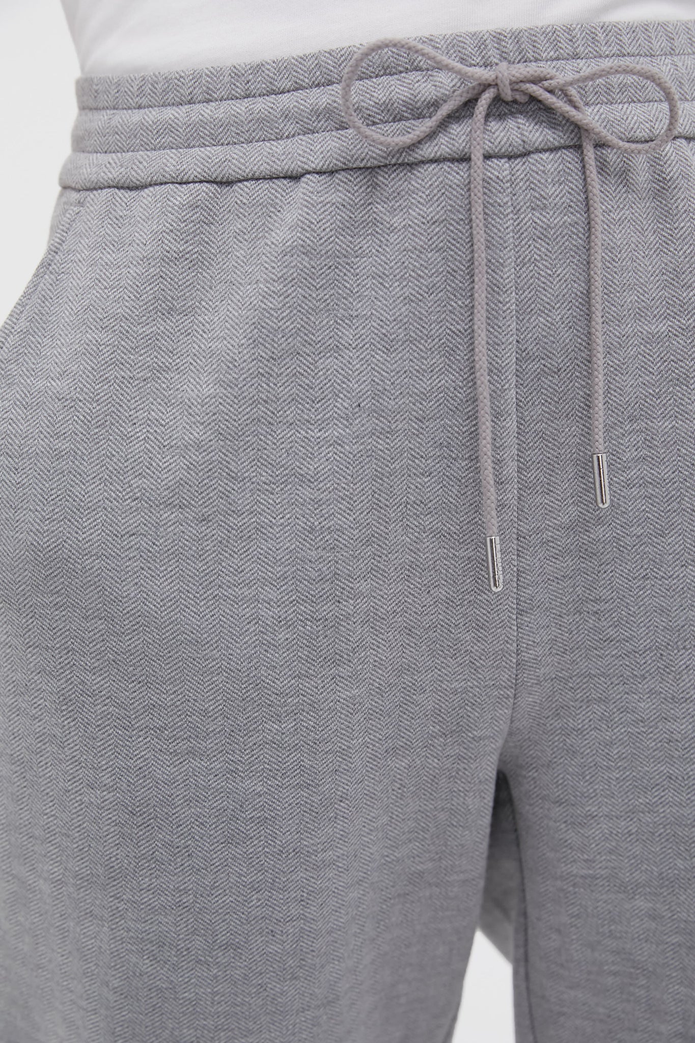 Gray Herringbone Becker Joggers-Charming Tale Store