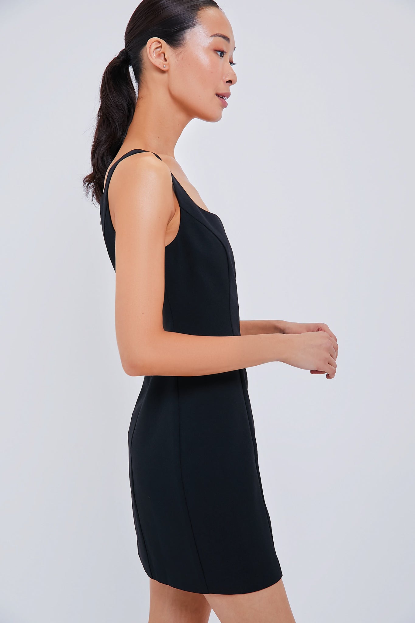 Holly Golightly Black Mini Dress-Charming Tale Store