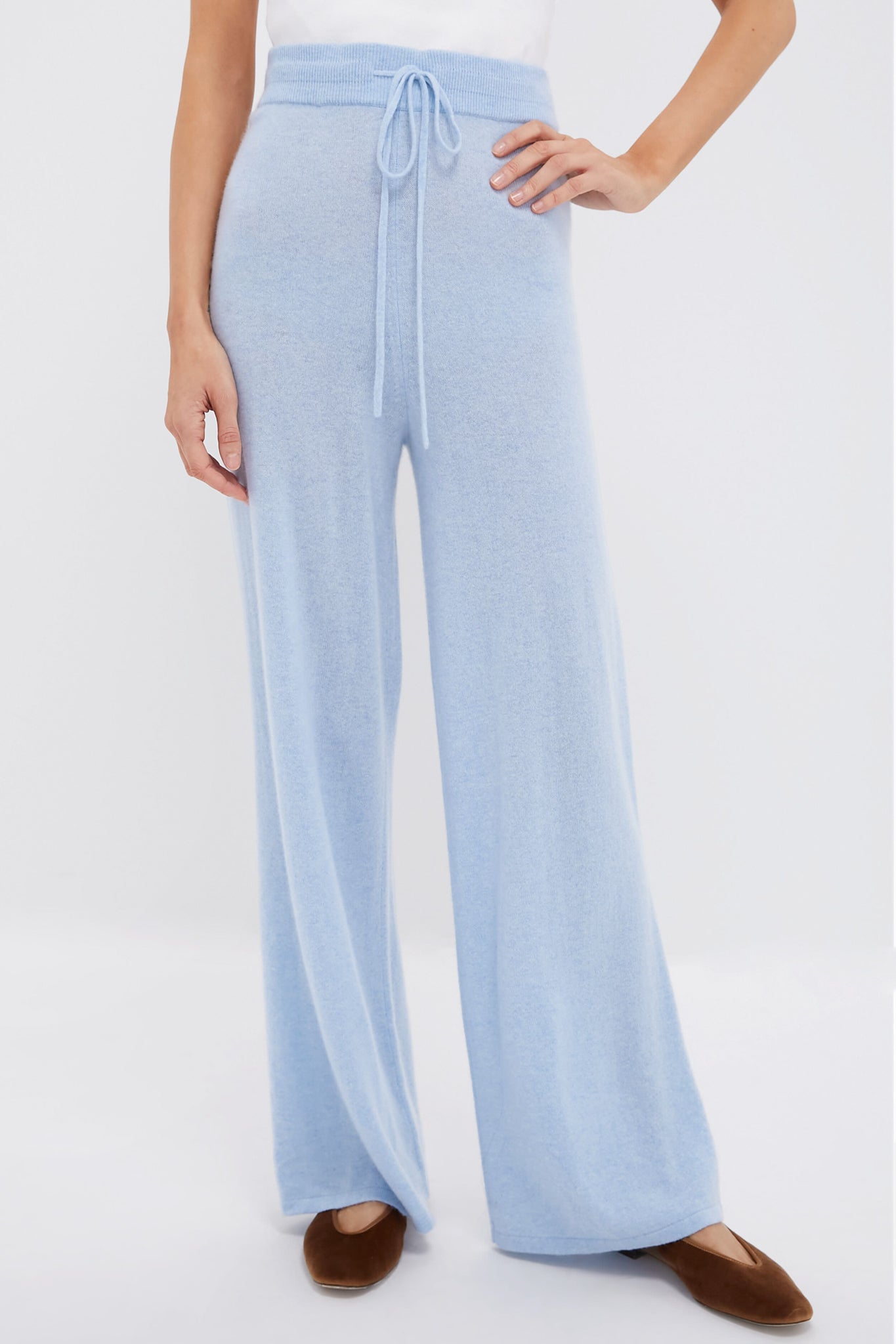 Ice Blue Cashmere Jane Pant-Charming Tale Store