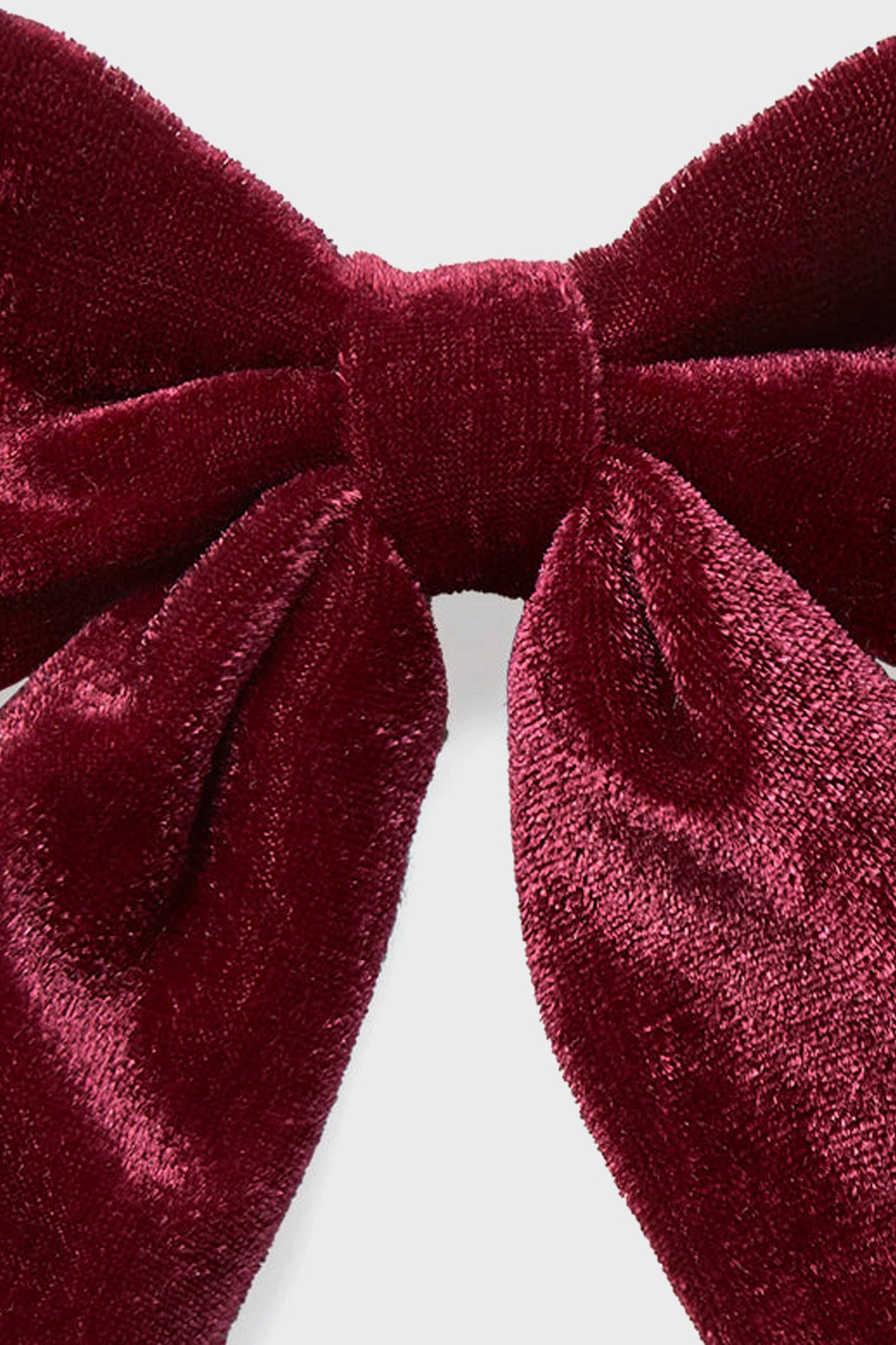 Burgundy Big Velvet Girl Clip-Charming Tale Store