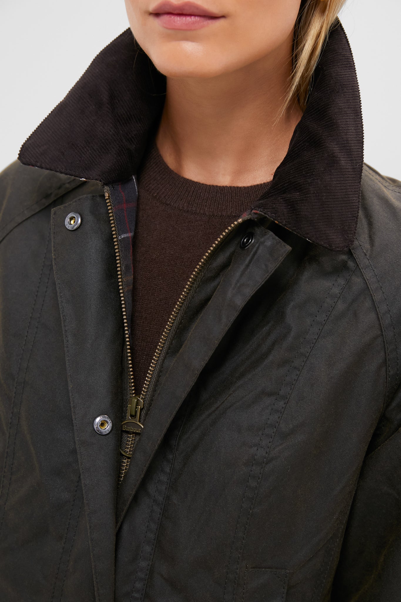 Classic Olive Beadnell Wax Jacket-Charming Tale Store