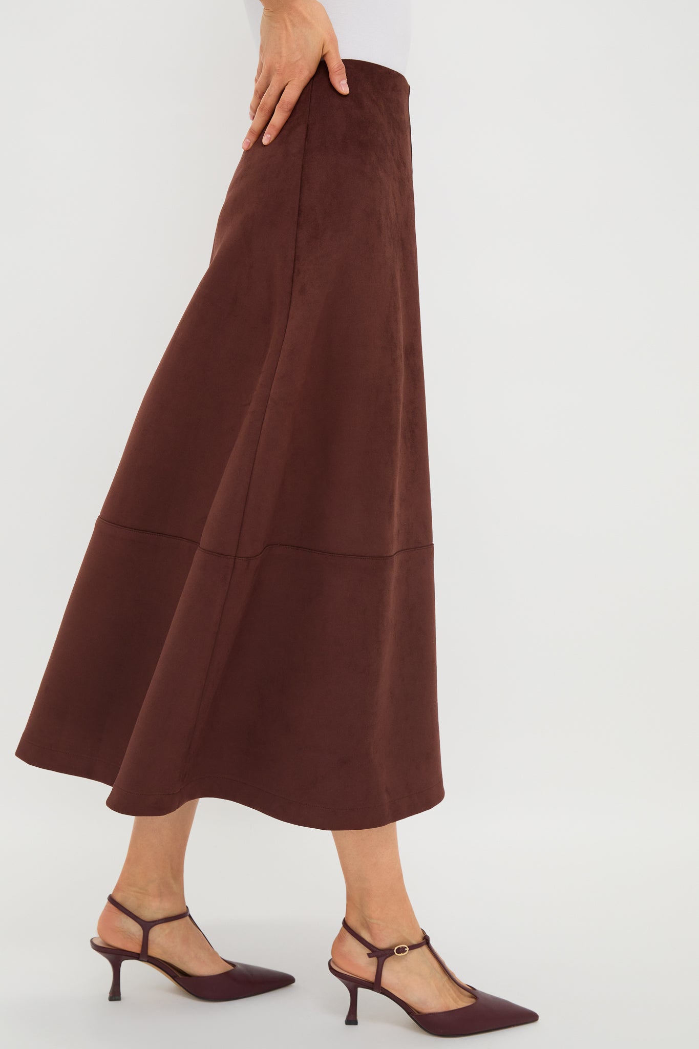 Ganache Vegan Suede Veronica Skirt-Charming Tale Store