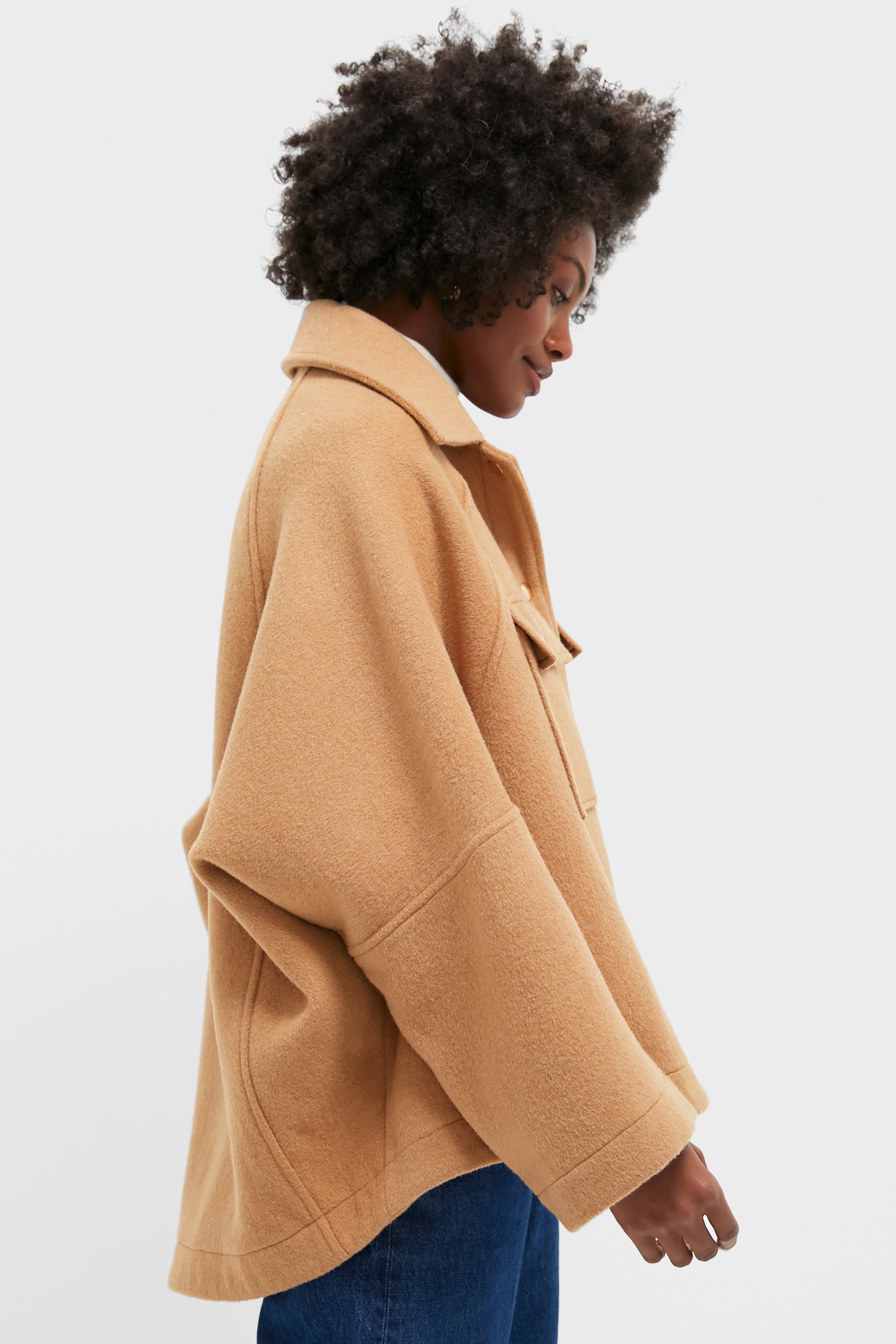 Camel Wool Cassidy Jacket-Charming Tale Store