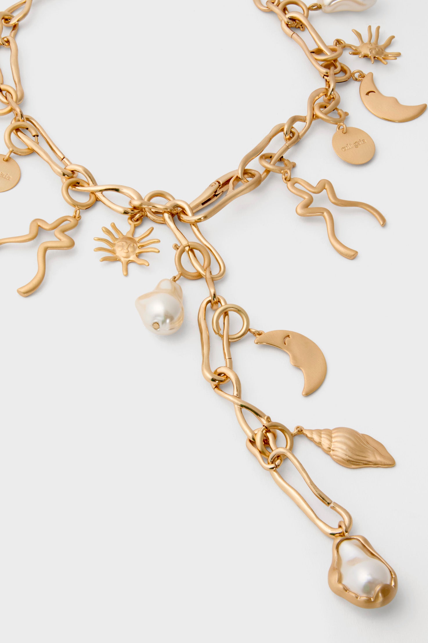 Brushed Brass Astrid Choker-Charming Tale Store