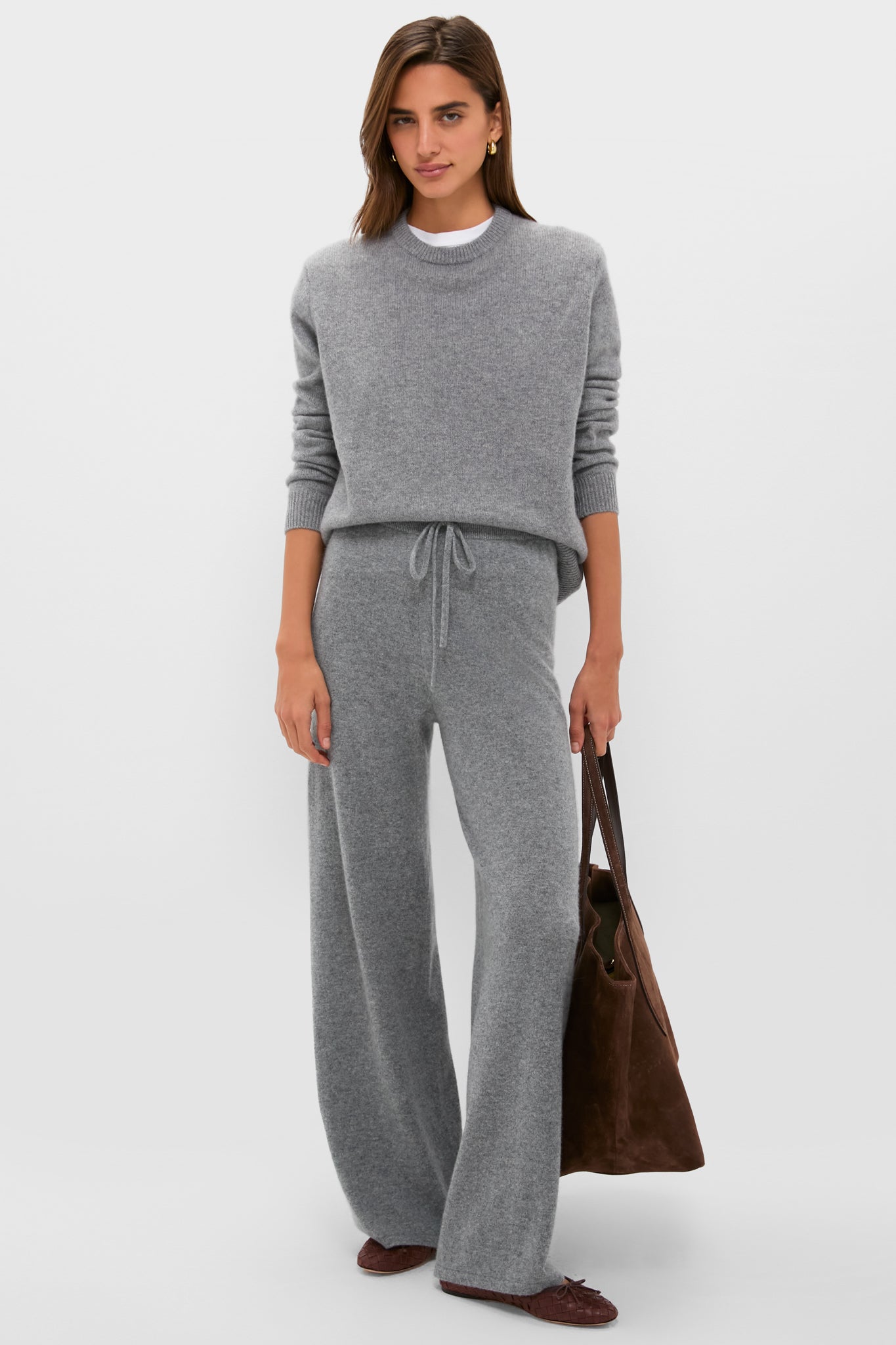 Shadow Gray Cashmere Jane Pant-Charming Tale Store