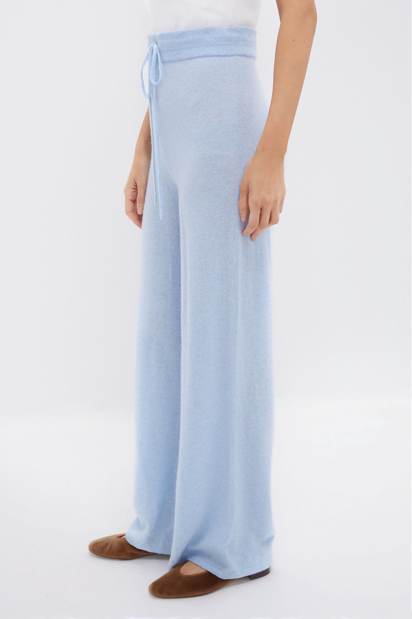 Ice Blue Cashmere Jane Pant-Charming Tale Store