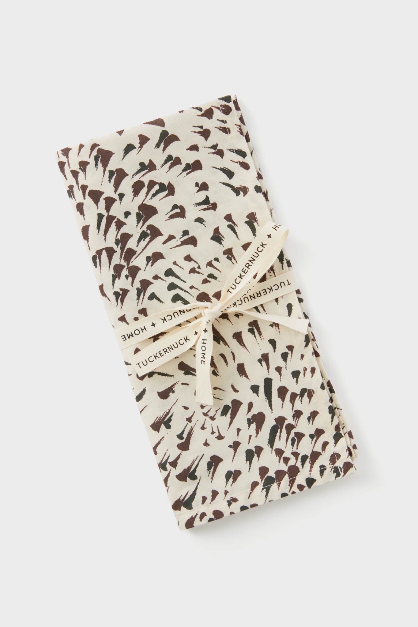 Cocoa Dot Printed Napkins Set of 4-Charming Tale Store