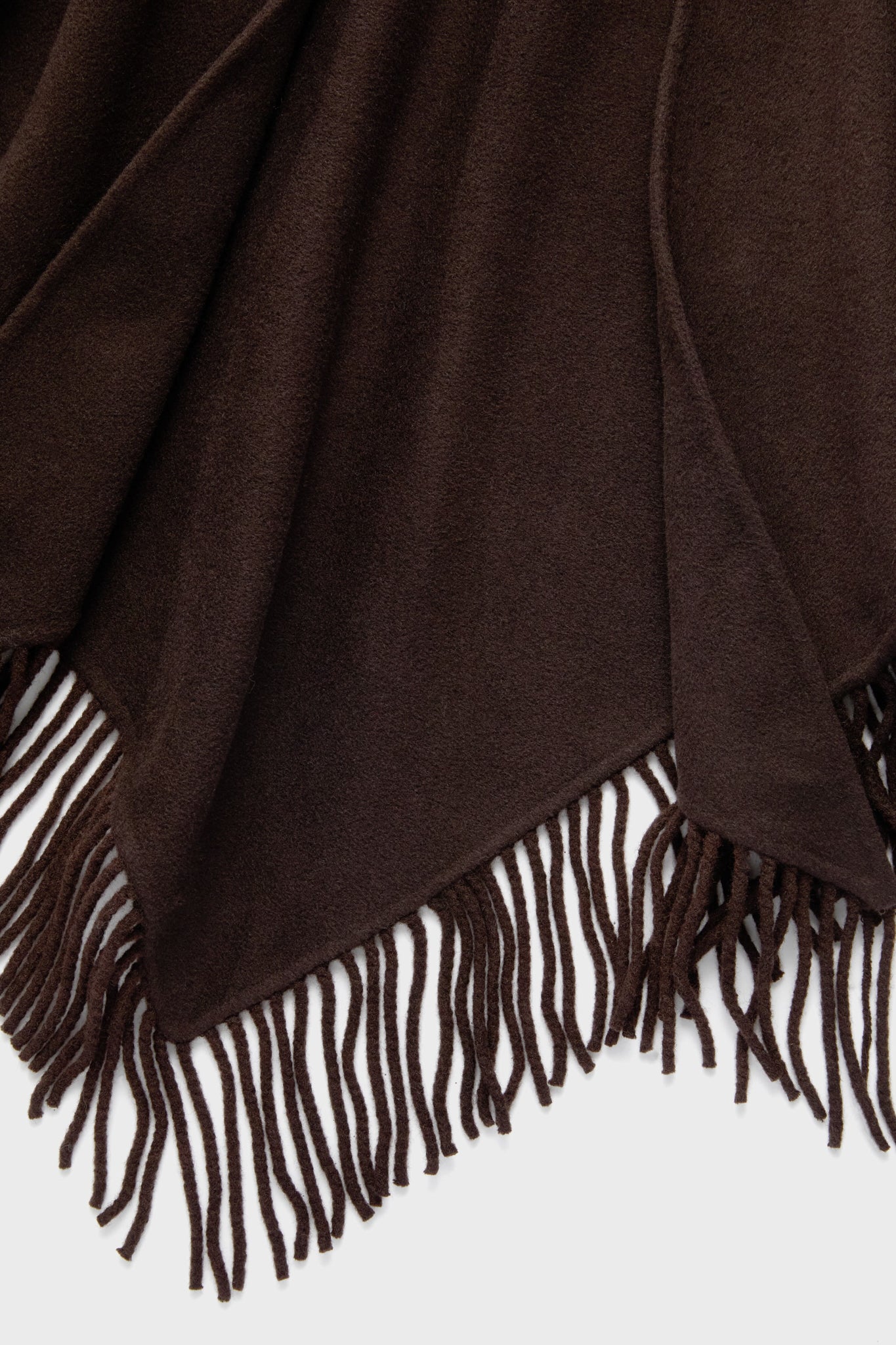 Chocolate Fringe Wrap Scarf-Charming Tale Store