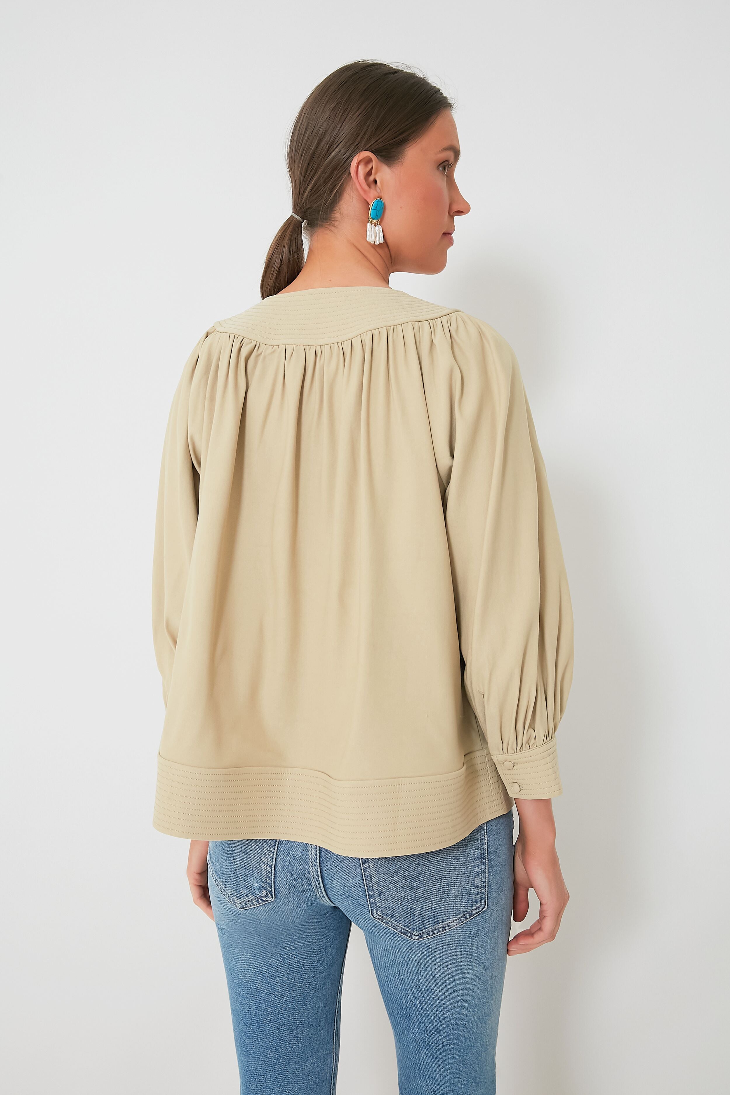 Tan Koa Blouse-Charming Tale Store
