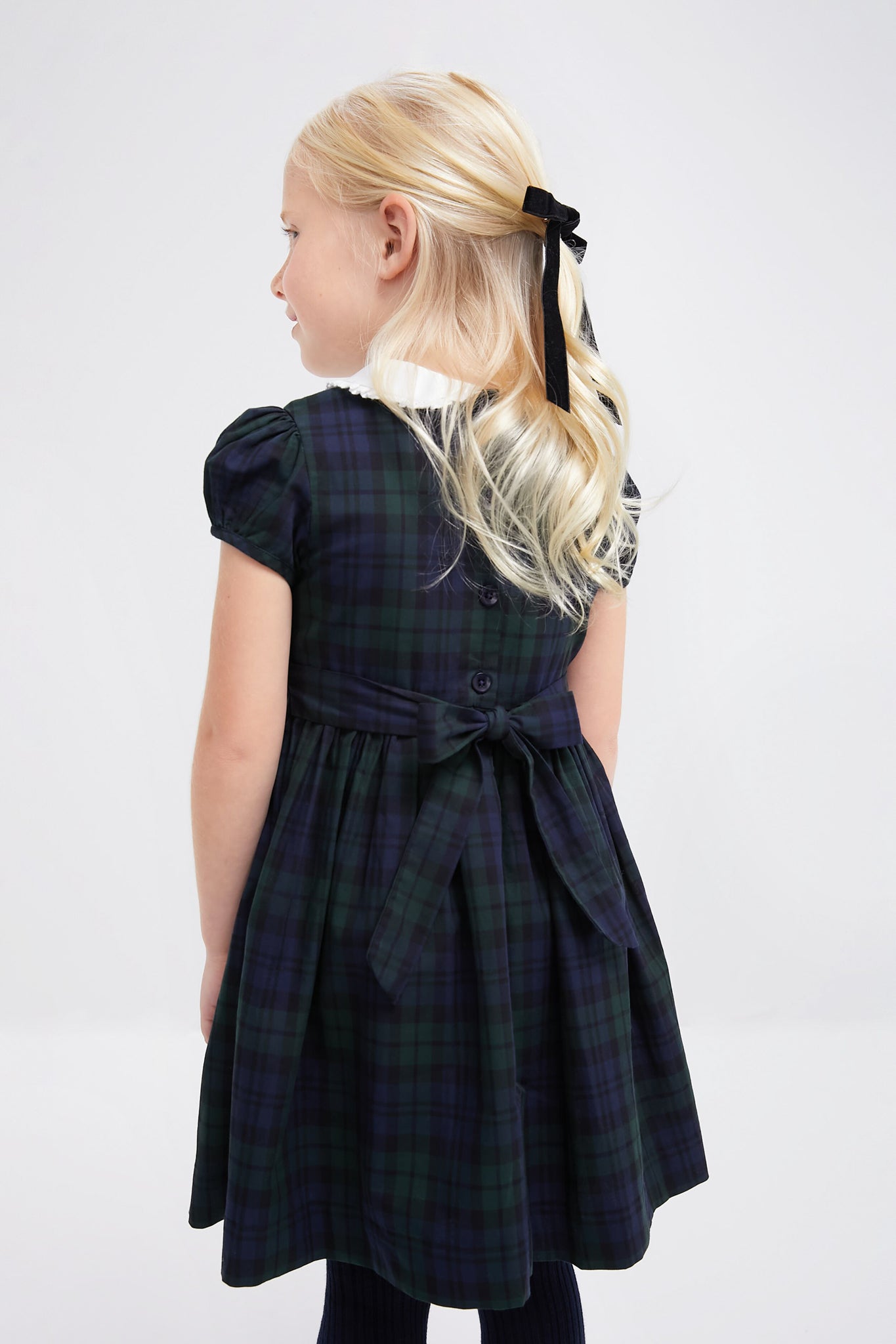 Exclusive Blackwatch Frill Front Dress-Charming Tale Store