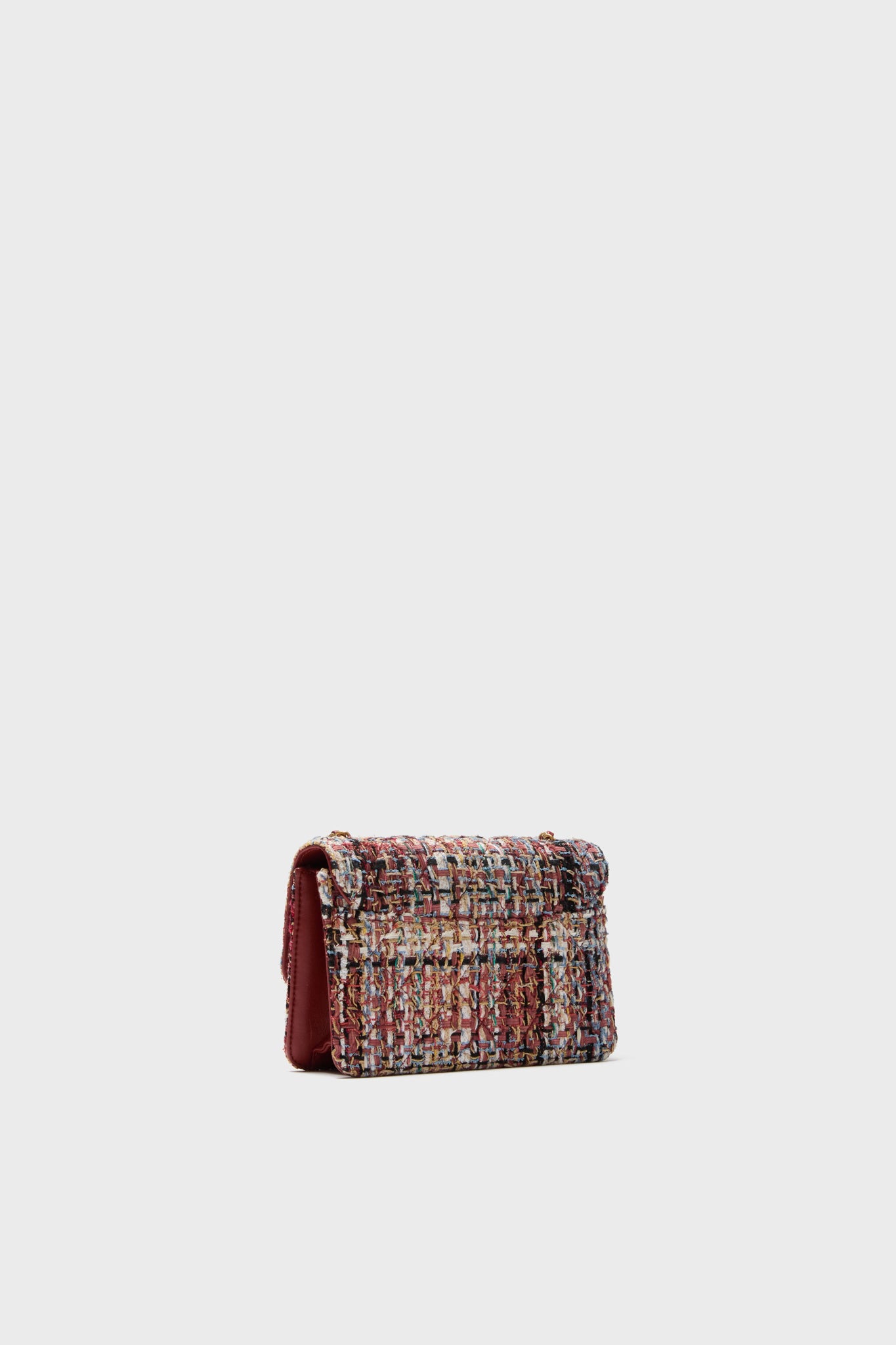 CHANEL Red Tweed Beauty Lock Flap Bag-Charming Tale Store