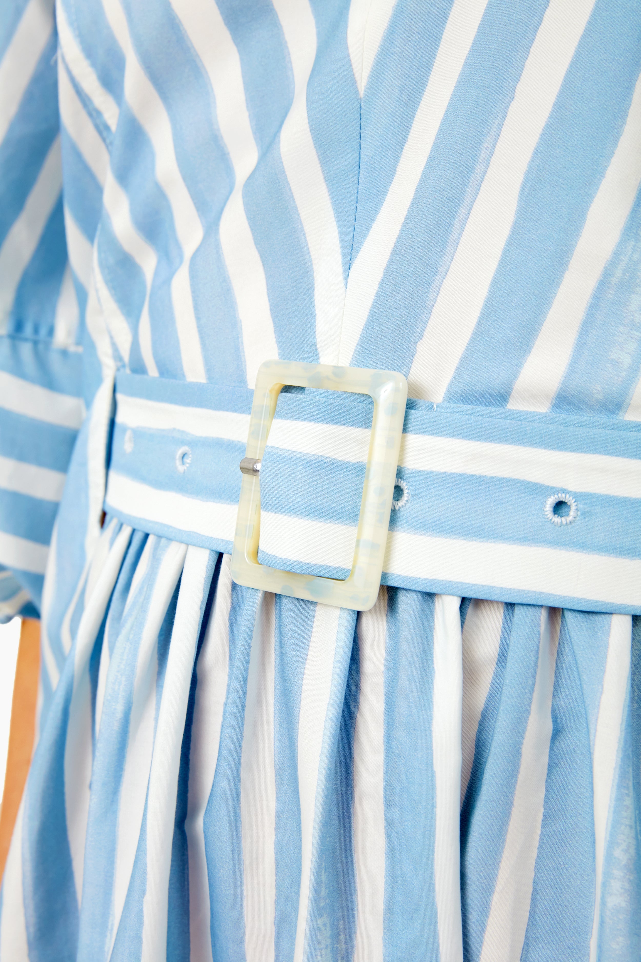 Cove Stripe Ailee Cabana Belted Maxi Dress-Charming Tale Store