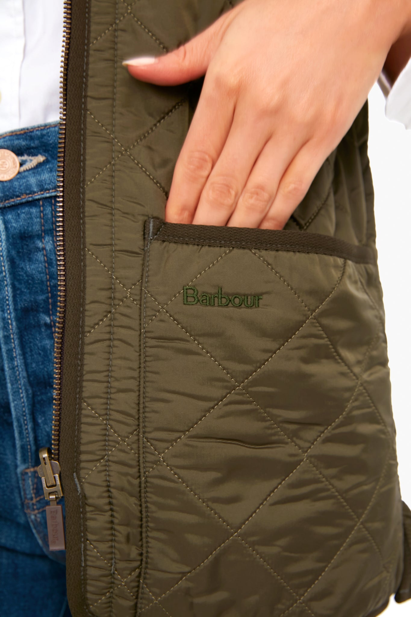 Dark Olive Fleece Betty Liner-Charming Tale Store