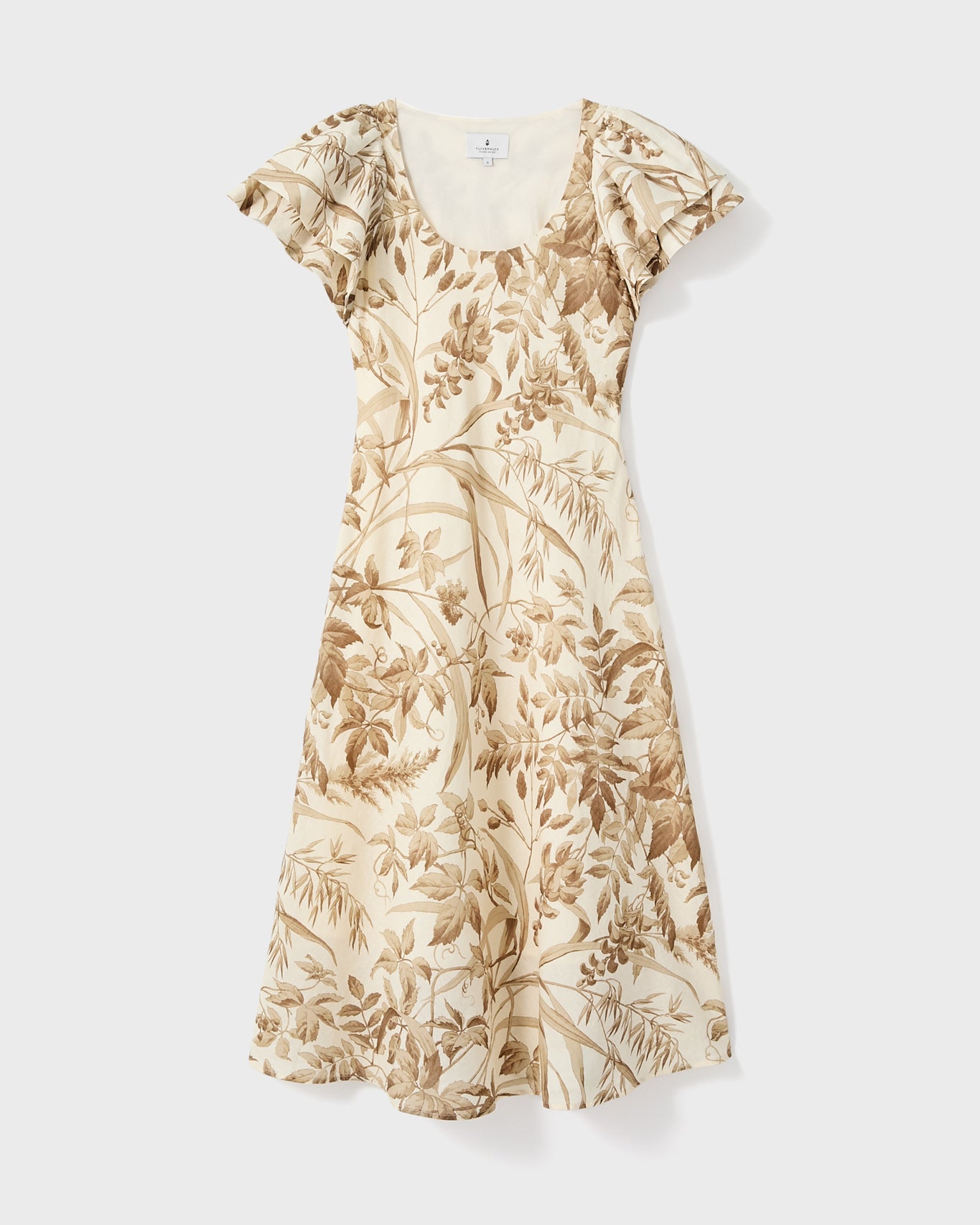 Dune Breeze Cotton Linen Lily Dress-Charming Tale Store