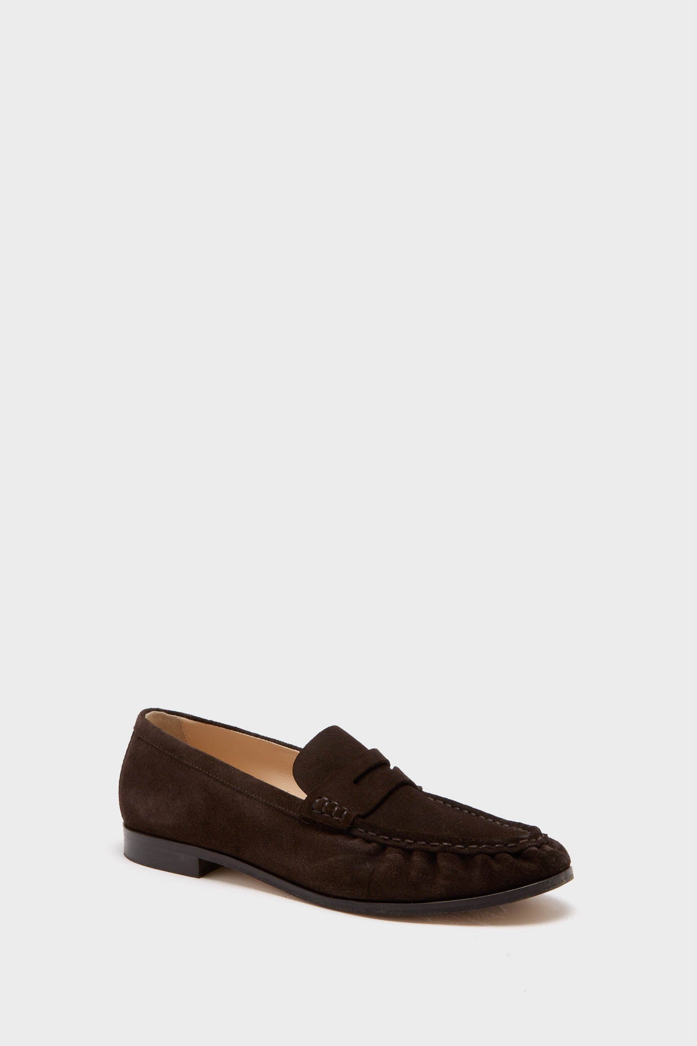 Chocolate Suede Vivian Loafers-Charming Tale Store