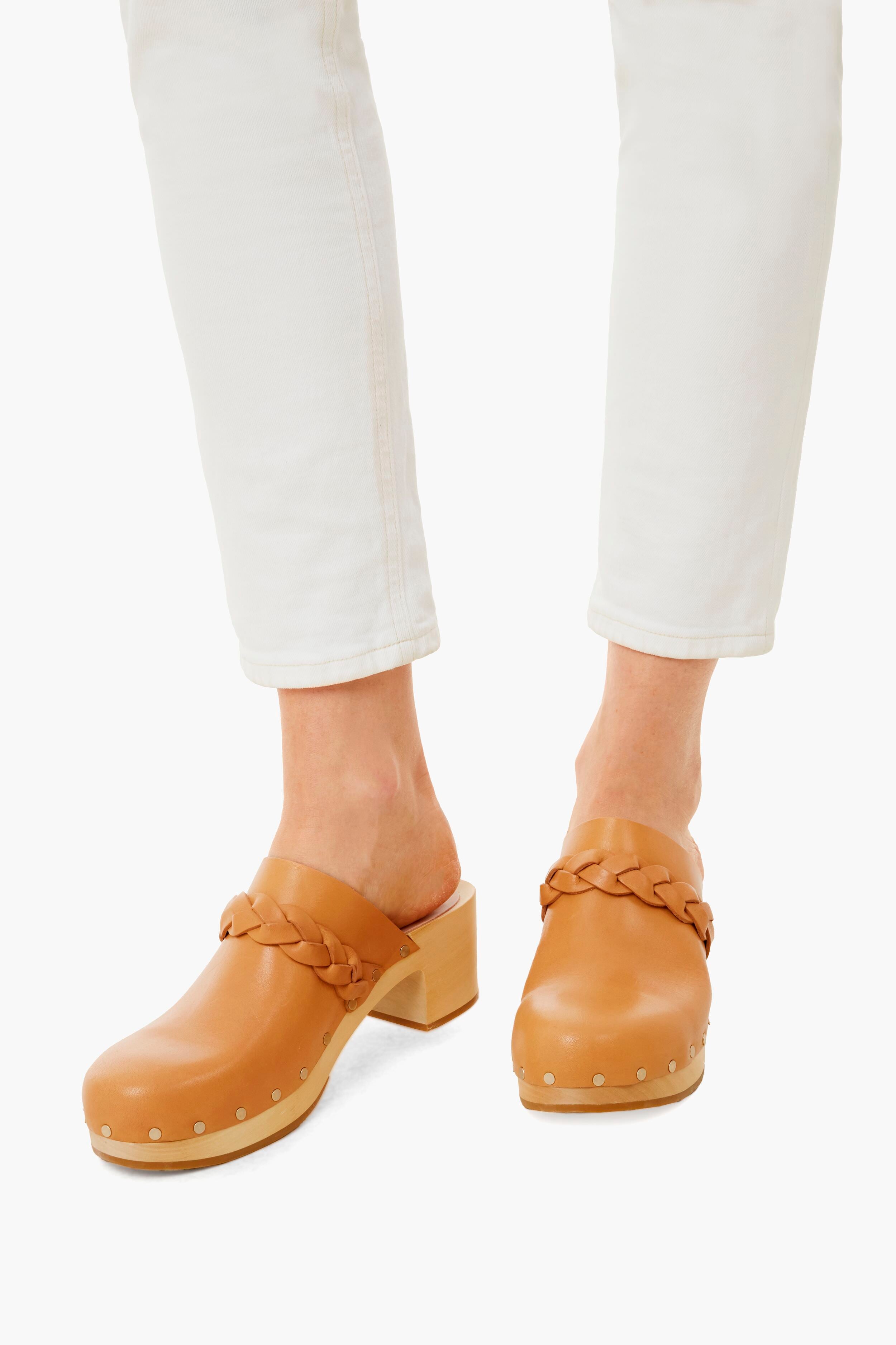 Honey Lupa Mid Heel Clog With Braid-Charming Tale Store