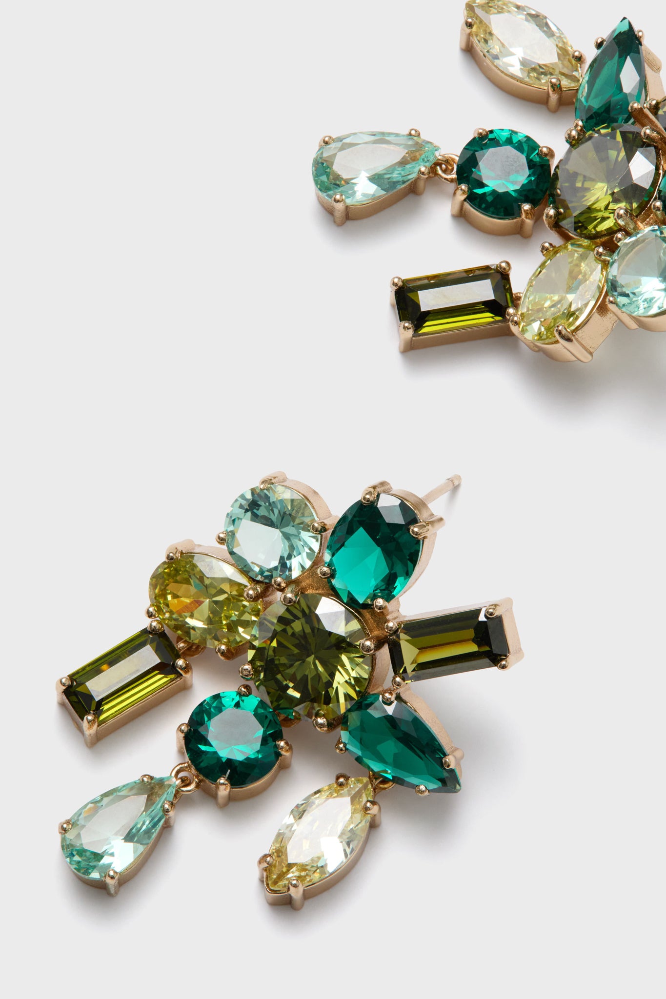 Green Multi Tompkins Studs-Charming Tale Store