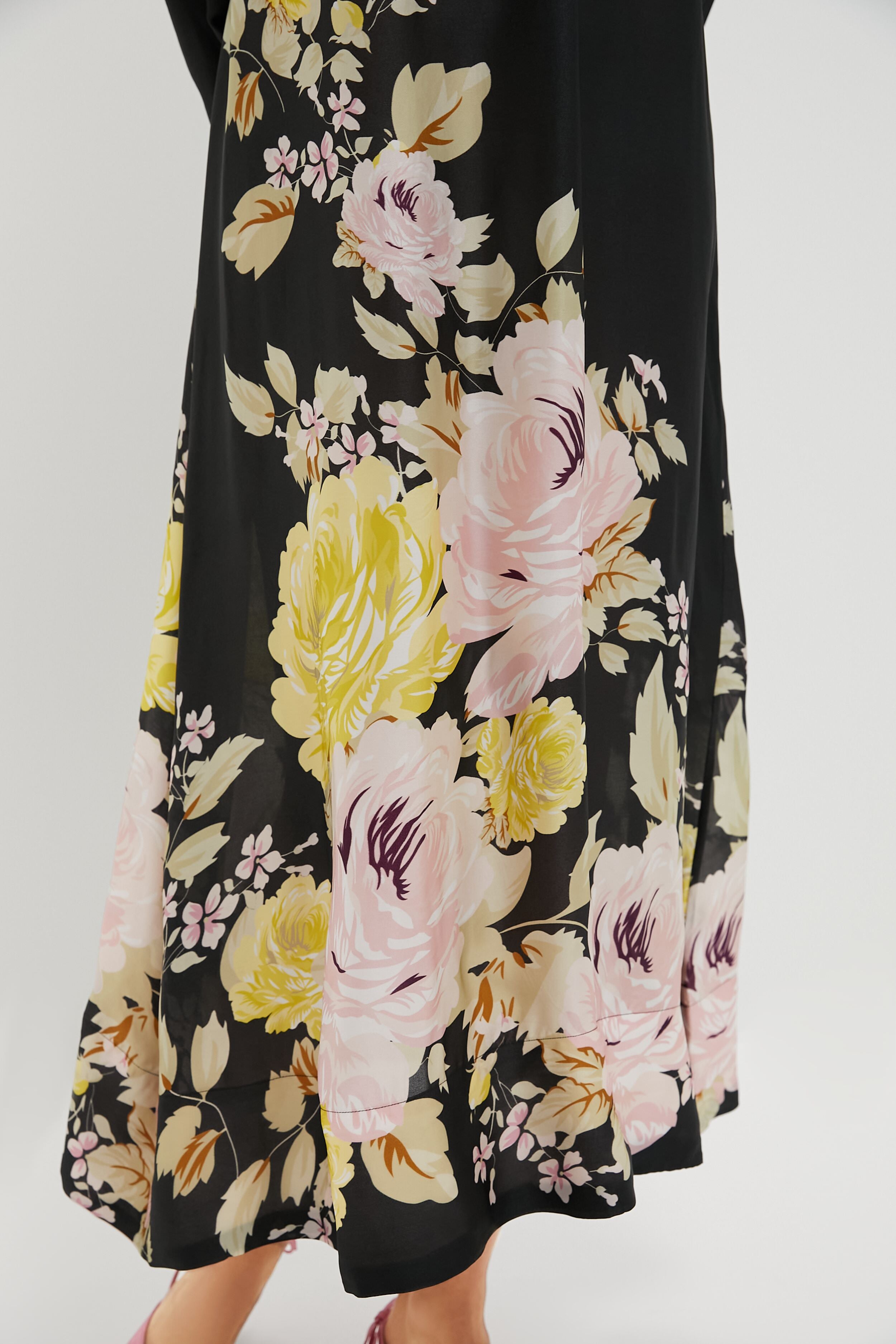 Growing Flower Organza Relaxed Dress-Charming Tale Store