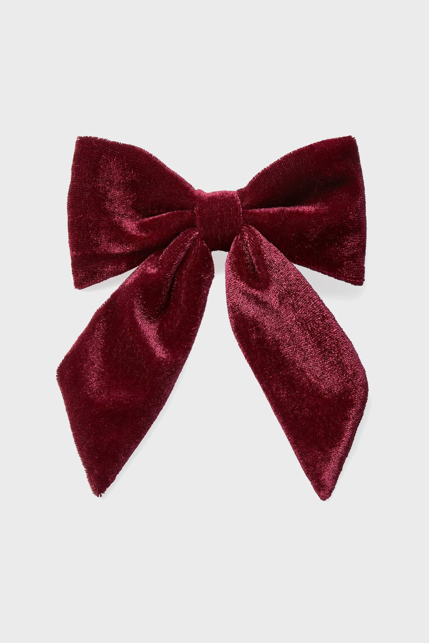 Burgundy Big Velvet Girl Clip-Charming Tale Store