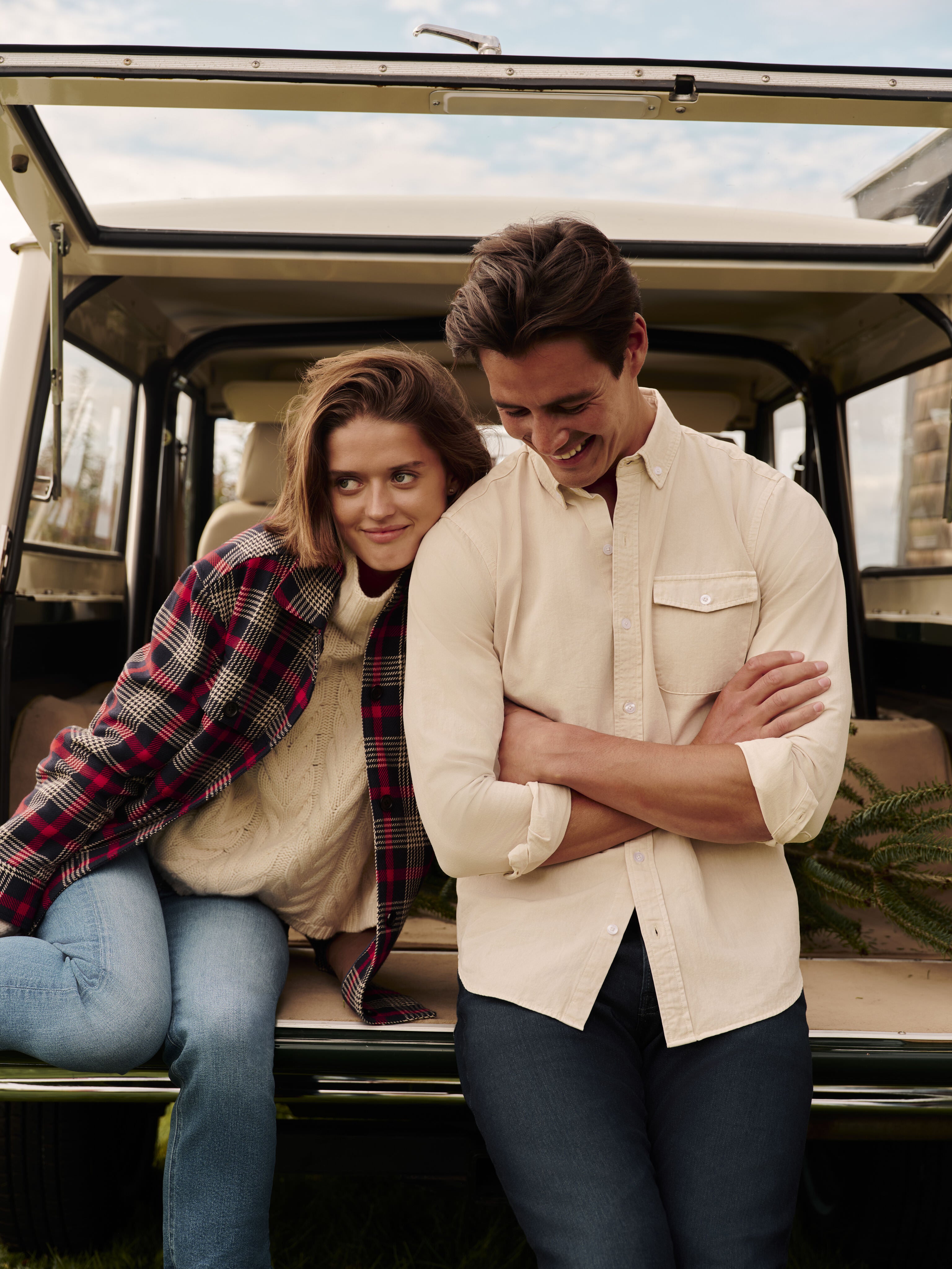 Sandstone Washed Denim Shirt-Charming Tale Store