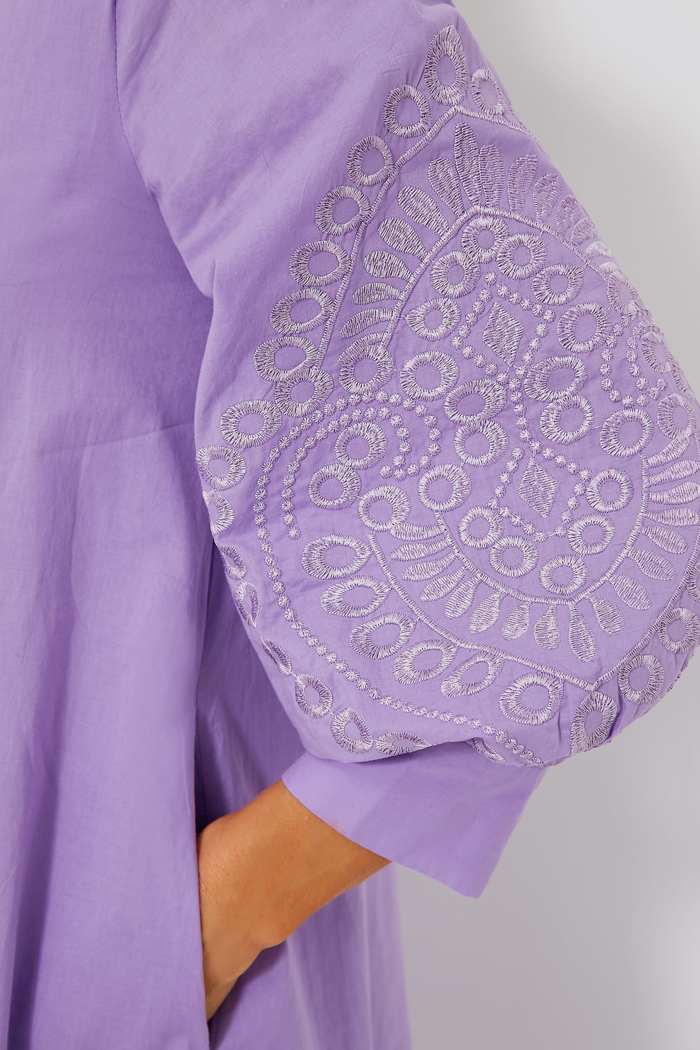 Embroidered Wisteria Caftan-Charming Tale Store