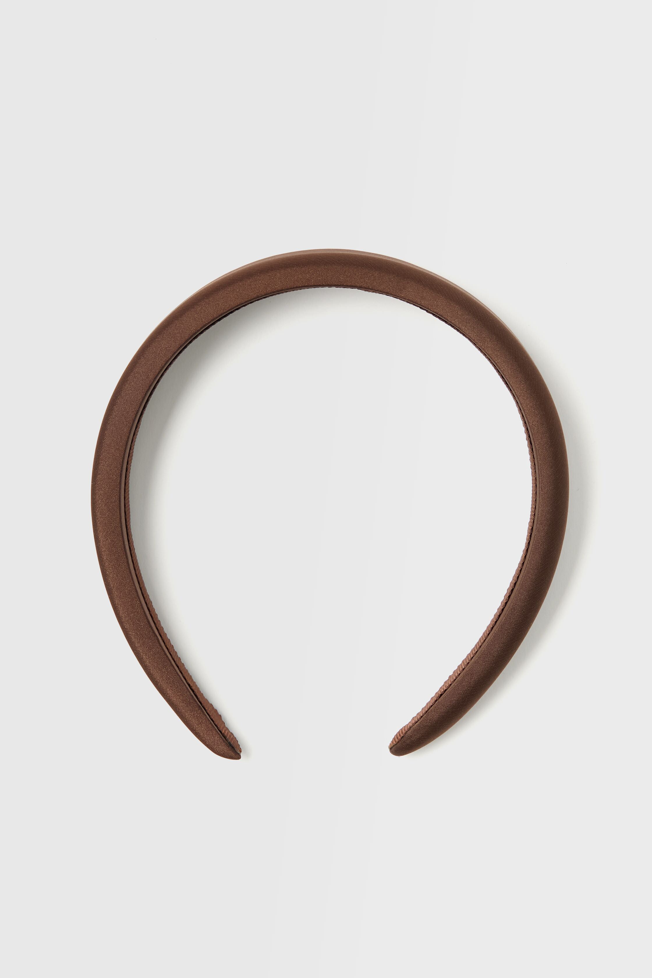 Chocolate Brown Padded Headband-Charming Tale Store