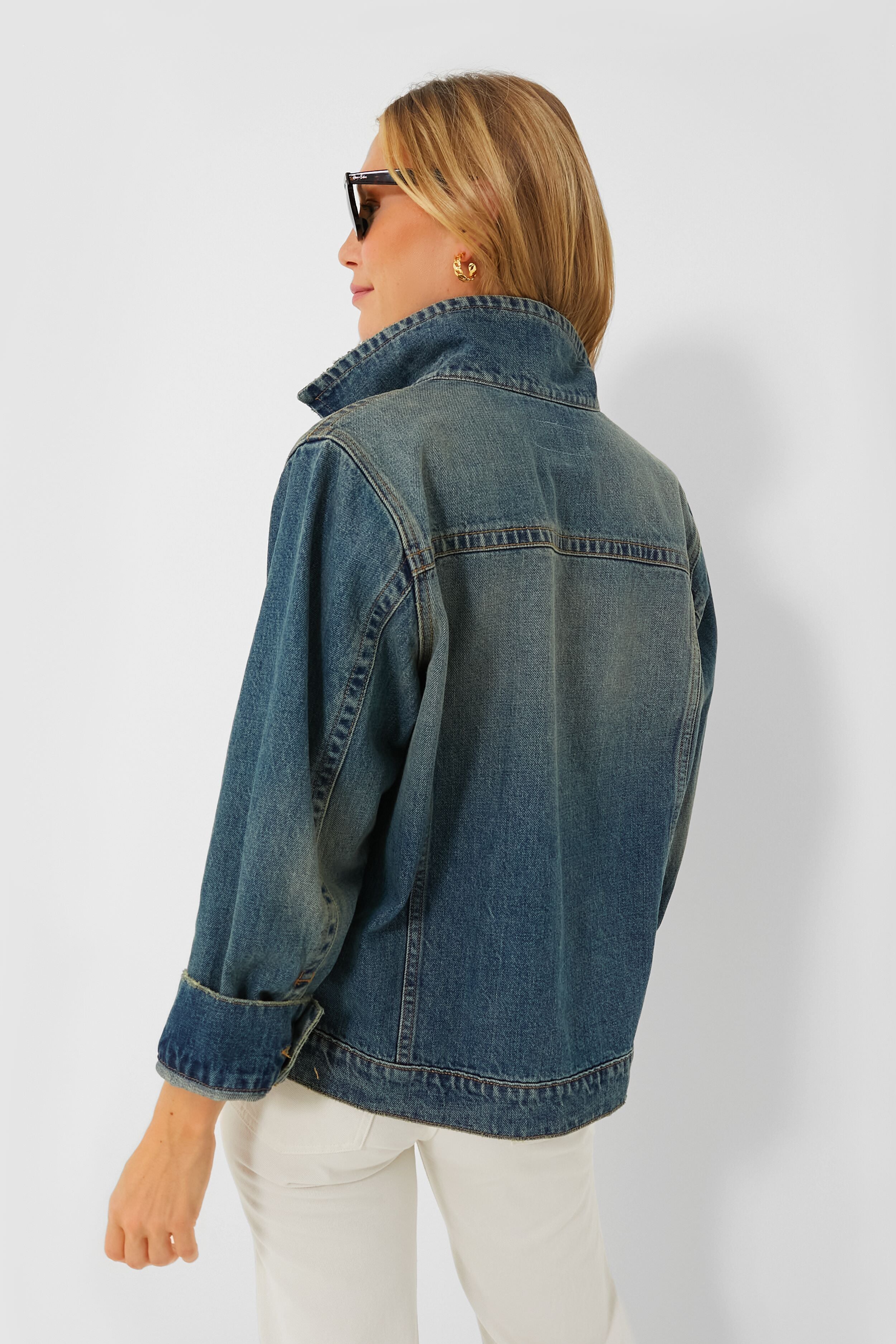 Cargo Wash The Slouchy Jean Jacket-Charming Tale Store