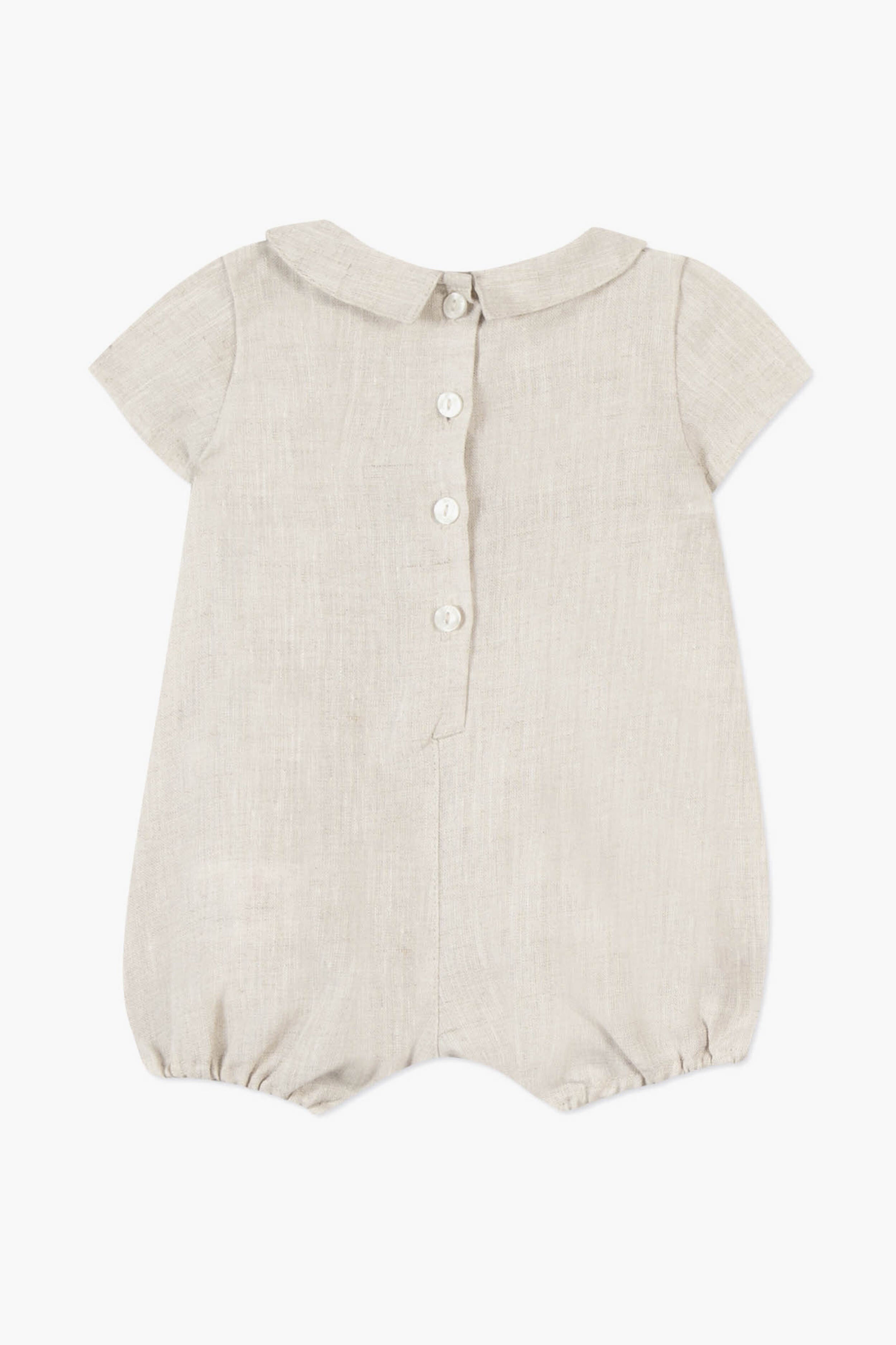 Heather Beige Romper-Charming Tale Store