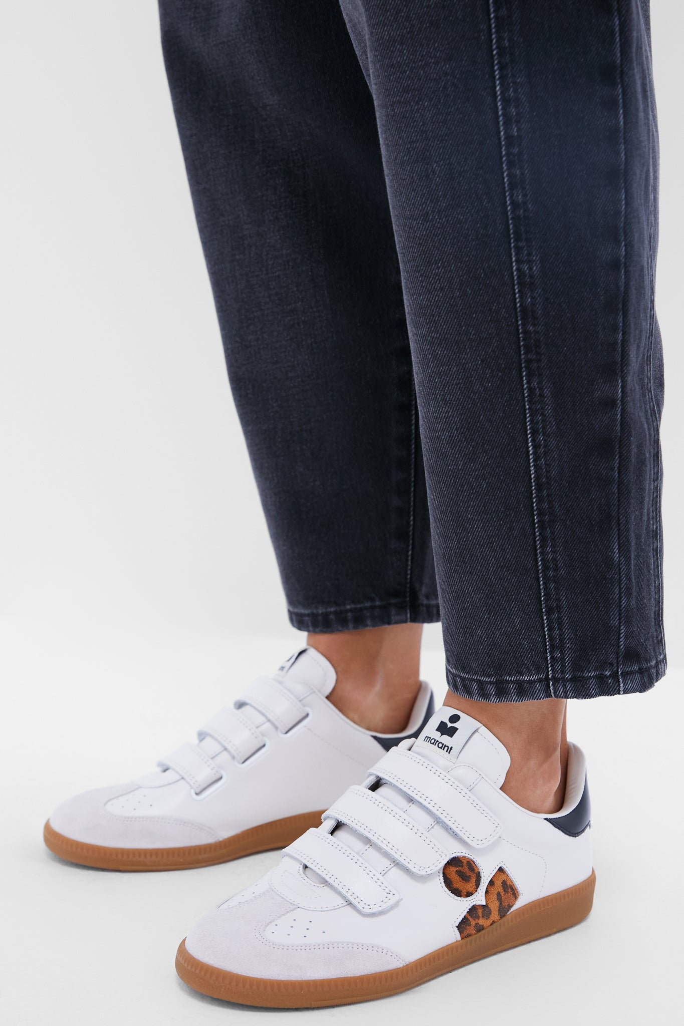 Ecru and Leopard Beth Sneaker-Charming Tale Store