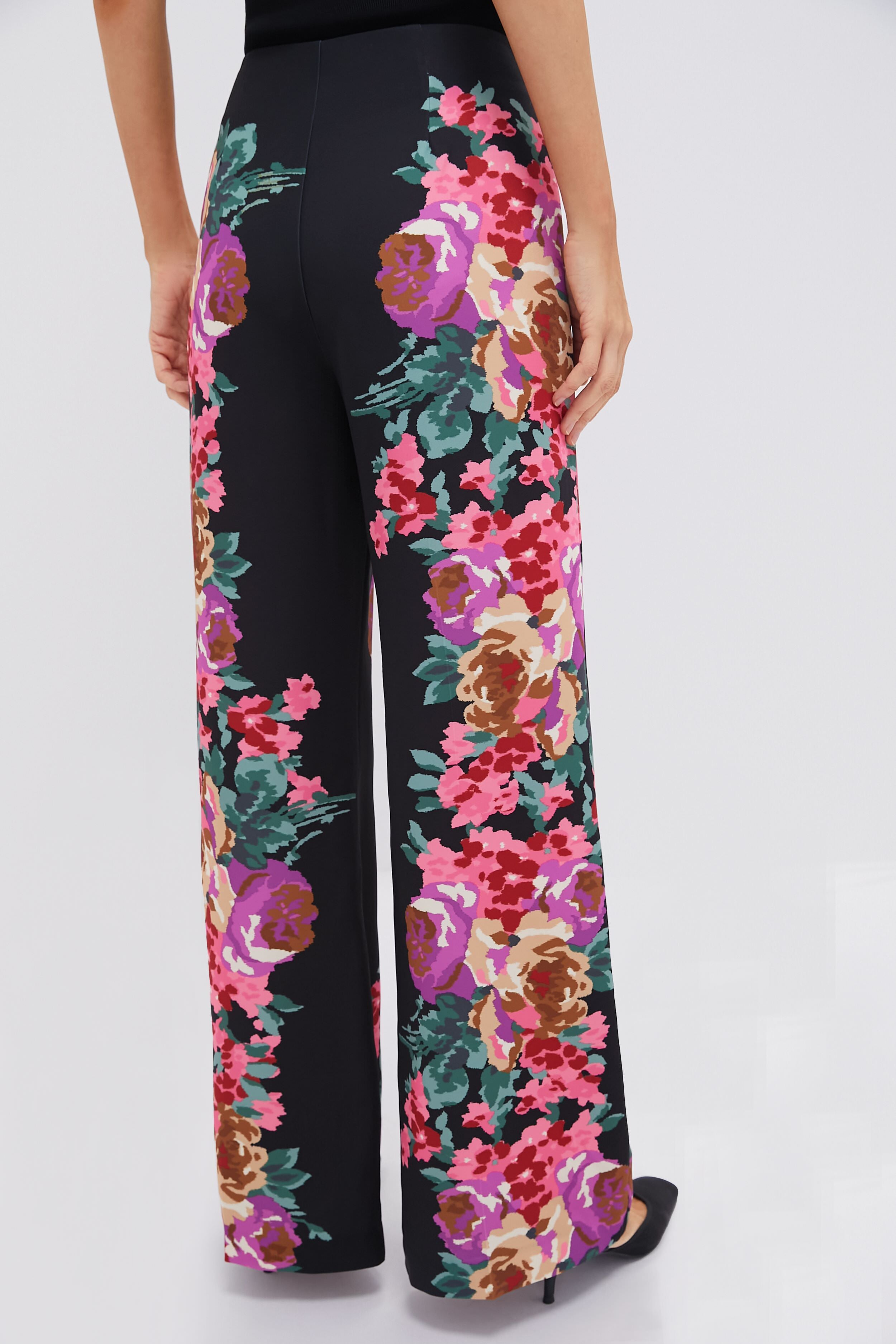 Climbing Roses Drapey Twill Erin Pants-Charming Tale Store