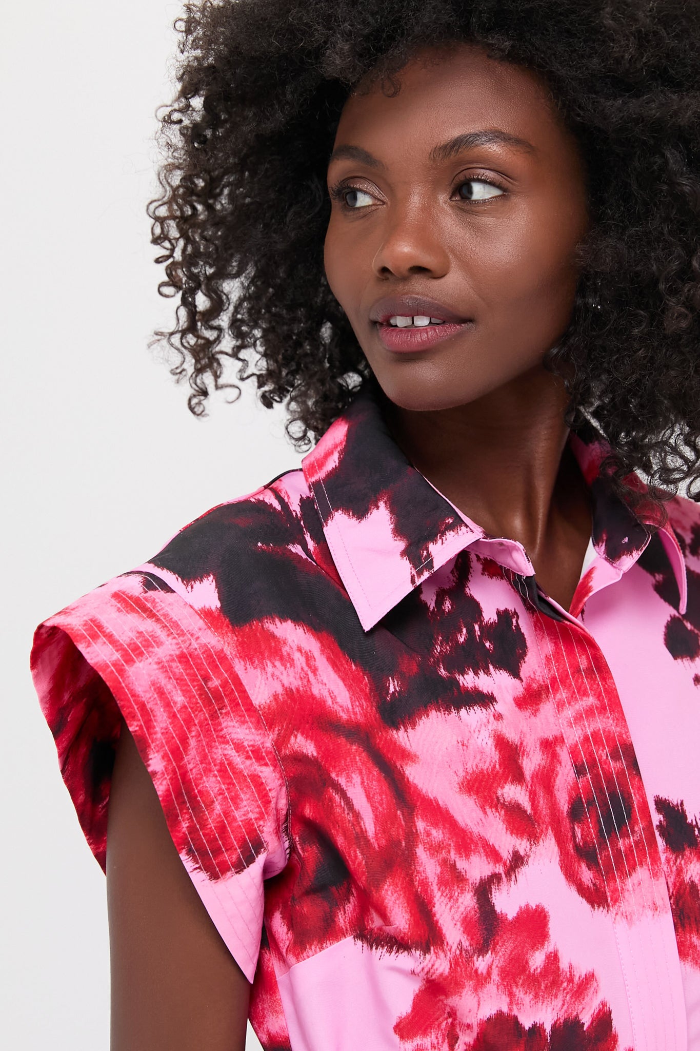 Cerise Blossom Mini Chloe Dress-Charming Tale Store