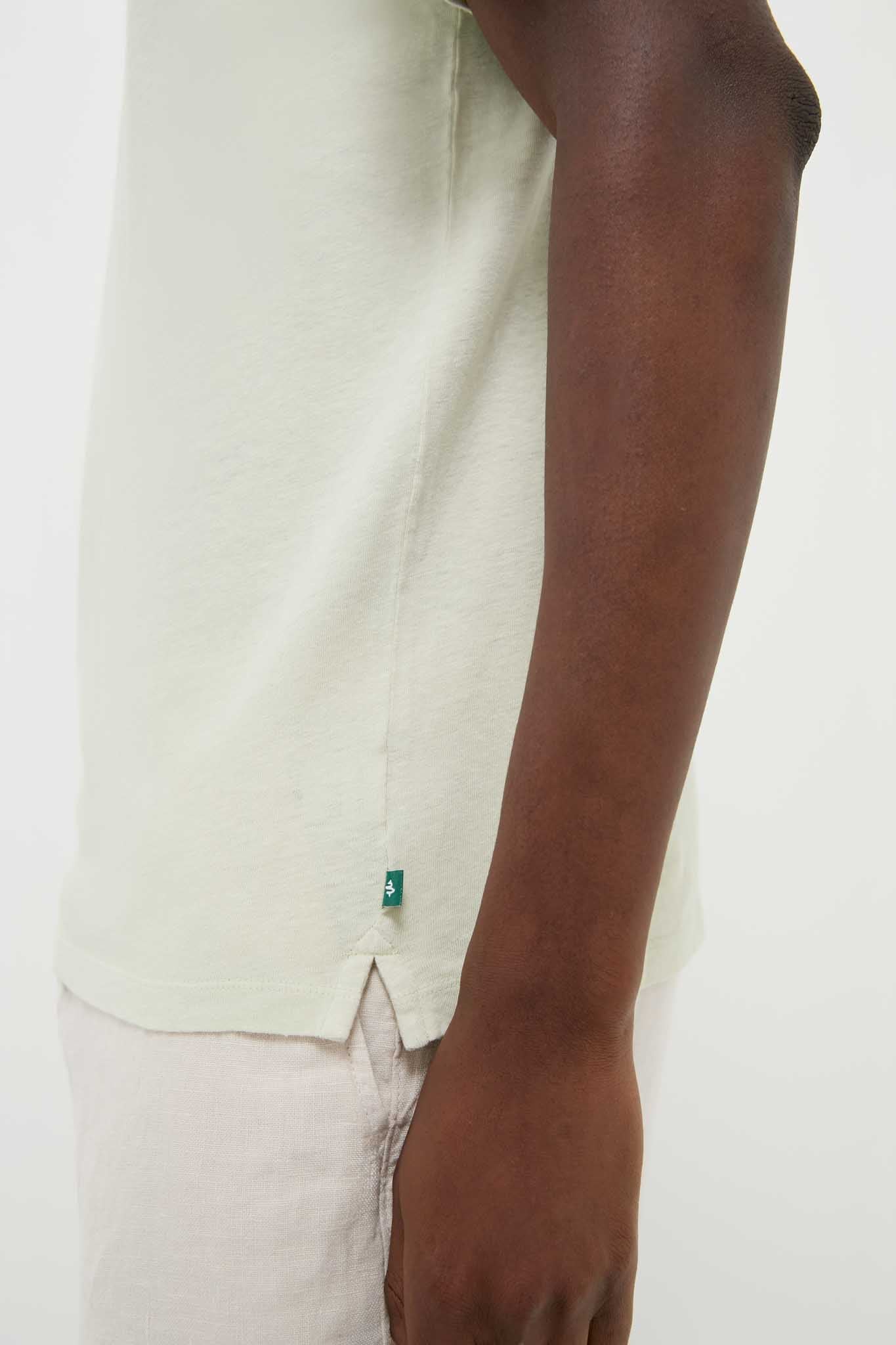 Sea Moss Drift Linen Tee-Charming Tale Store