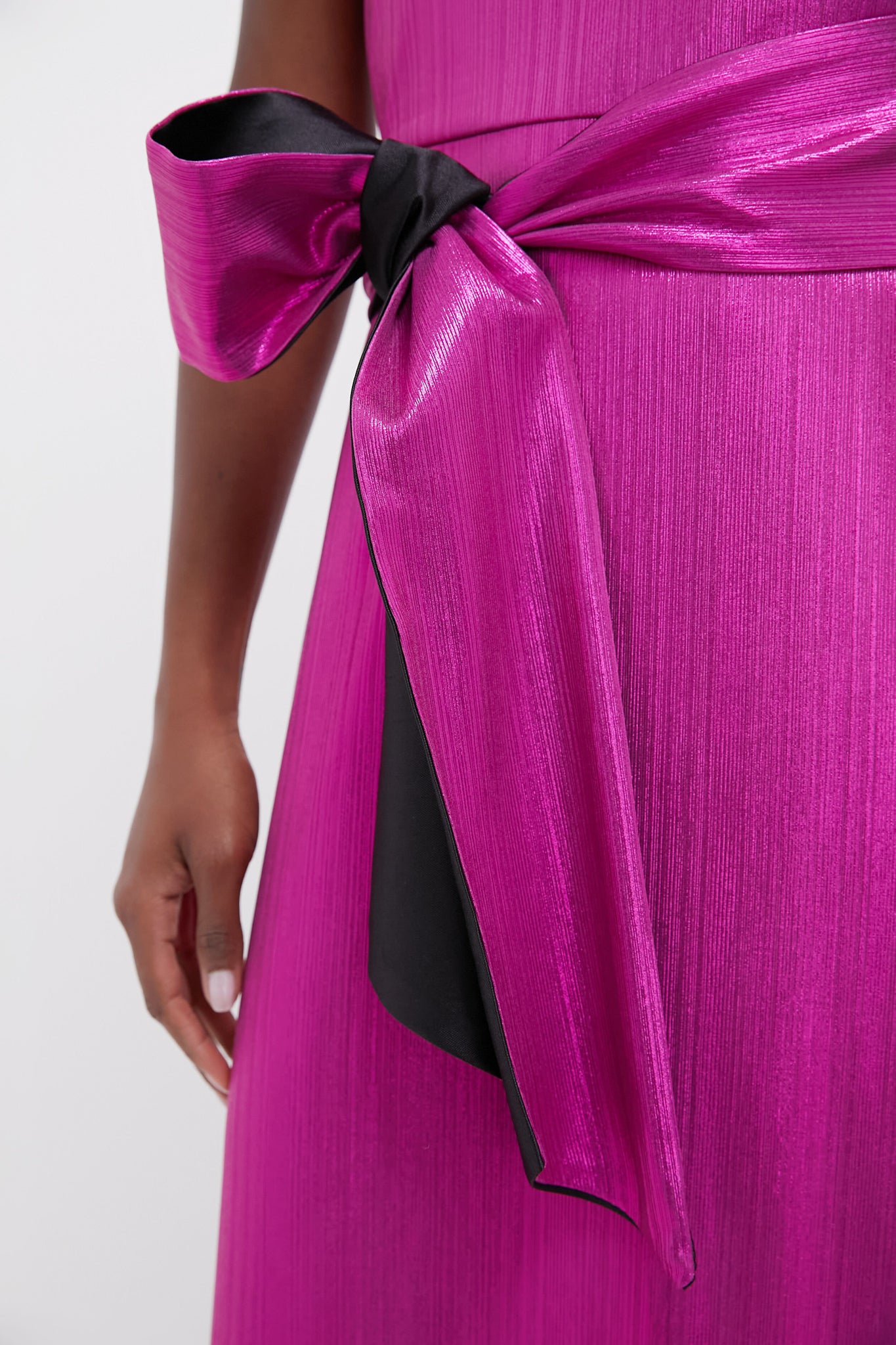 Fuchsia Metallic Angelina Dress-Charming Tale Store