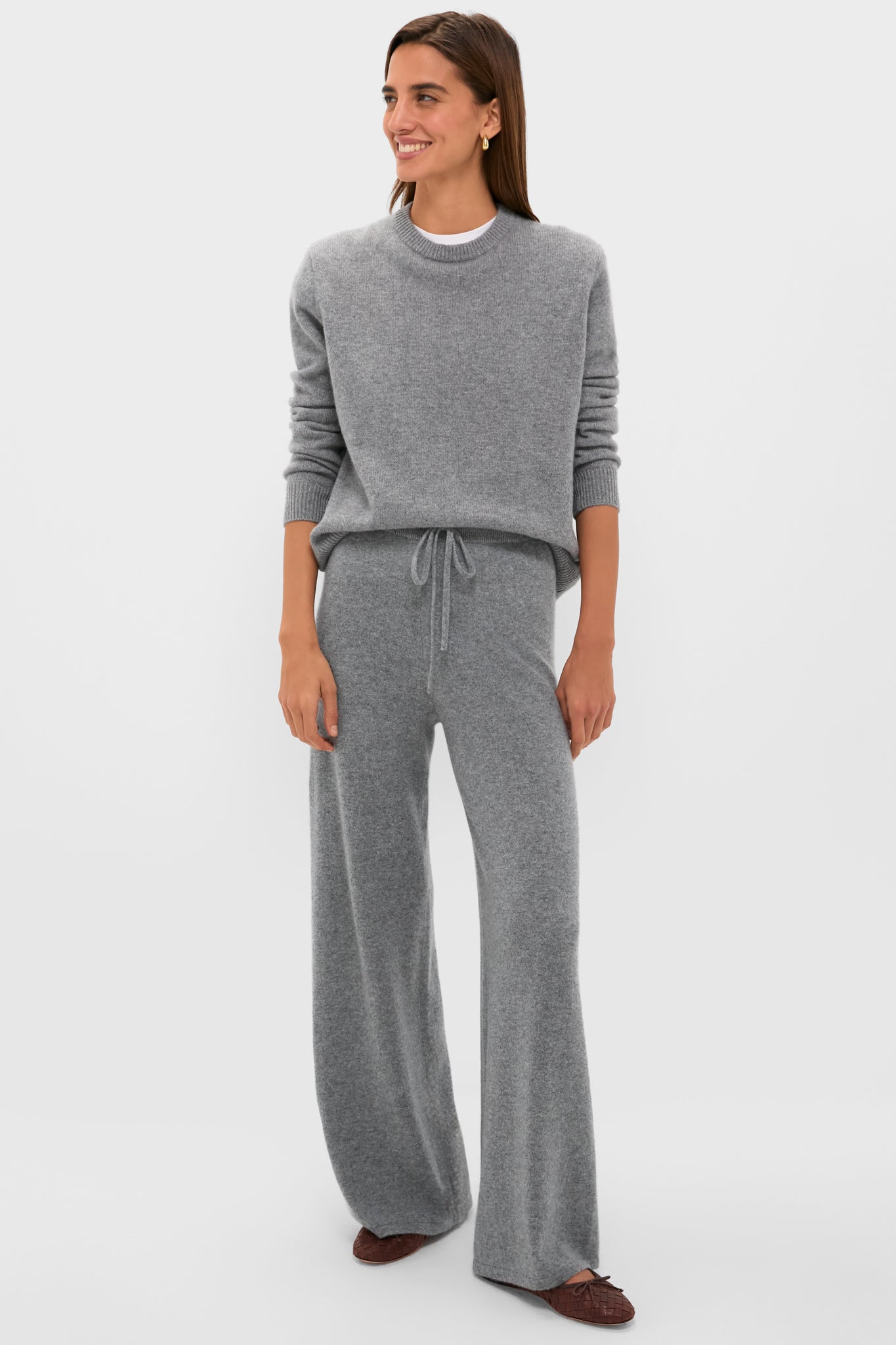 Shadow Gray Cashmere Jane Pant-Charming Tale Store
