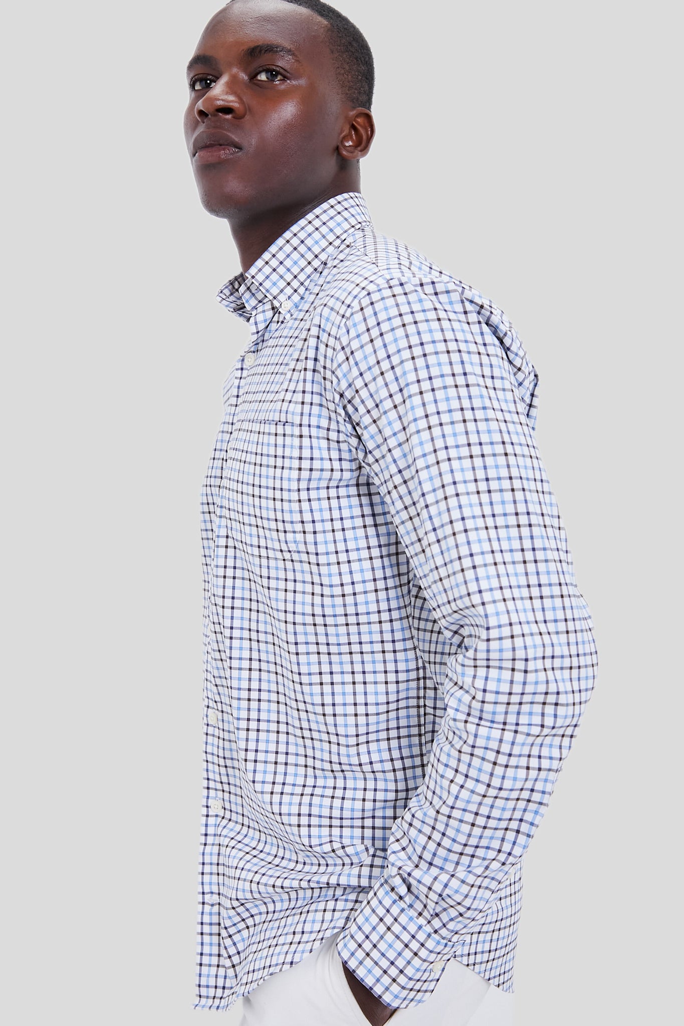 Regatta Blue Calgary Crown Cotton-Stretch Sport Shirt-Charming Tale Store