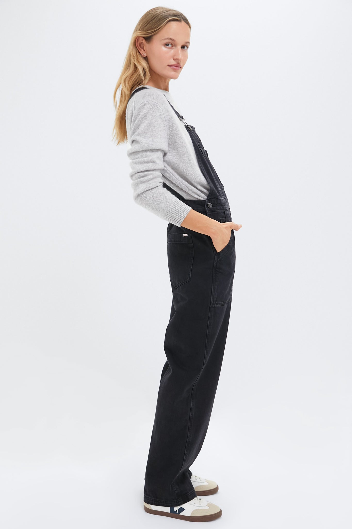 Washed Black Lili Overalls-Charming Tale Store