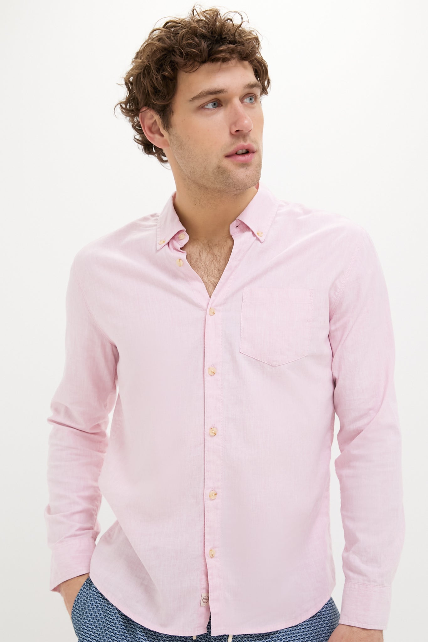 Rose California Oxford Shirt-Charming Tale Store