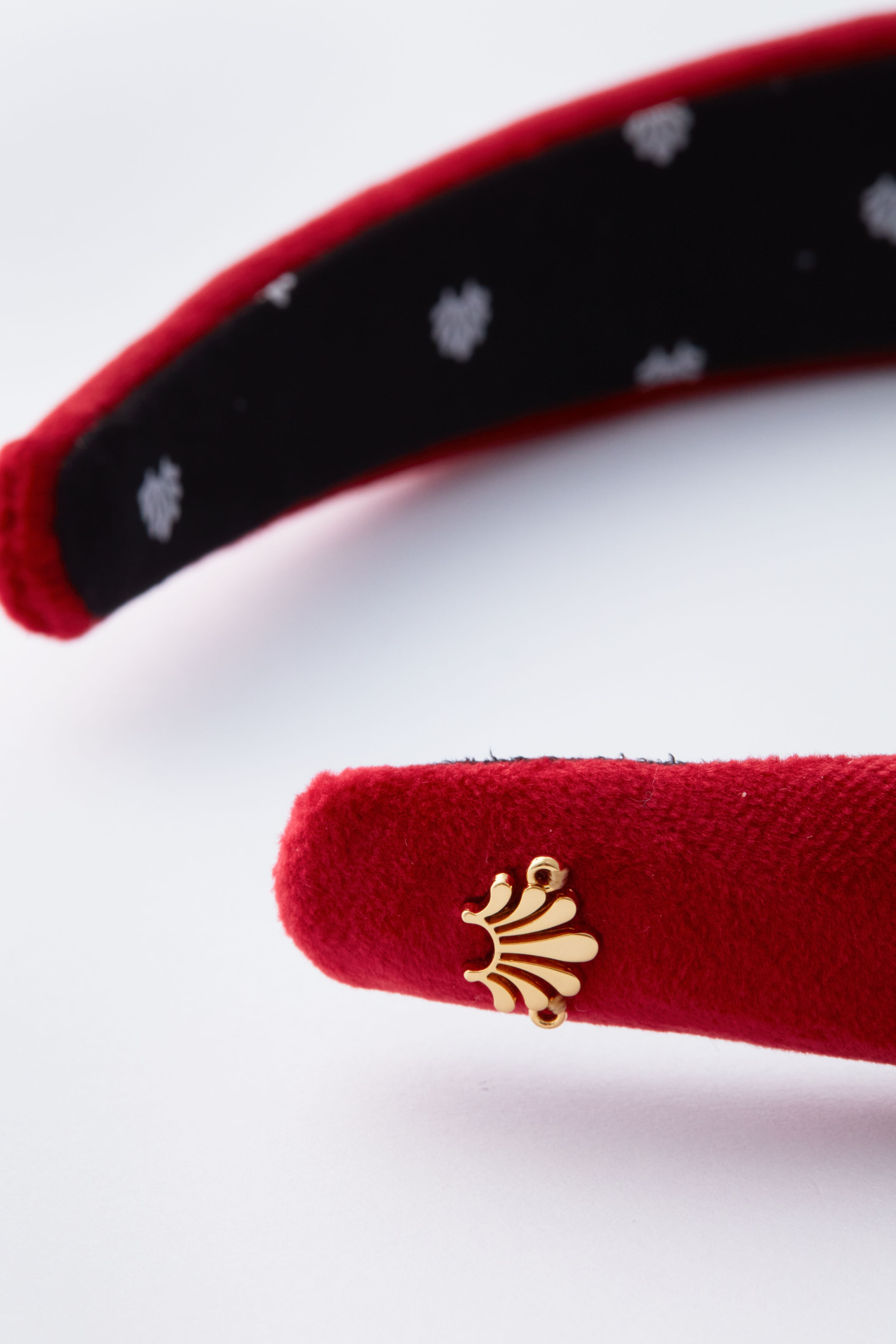 Crimson Velvet Alice Headband-Charming Tale Store